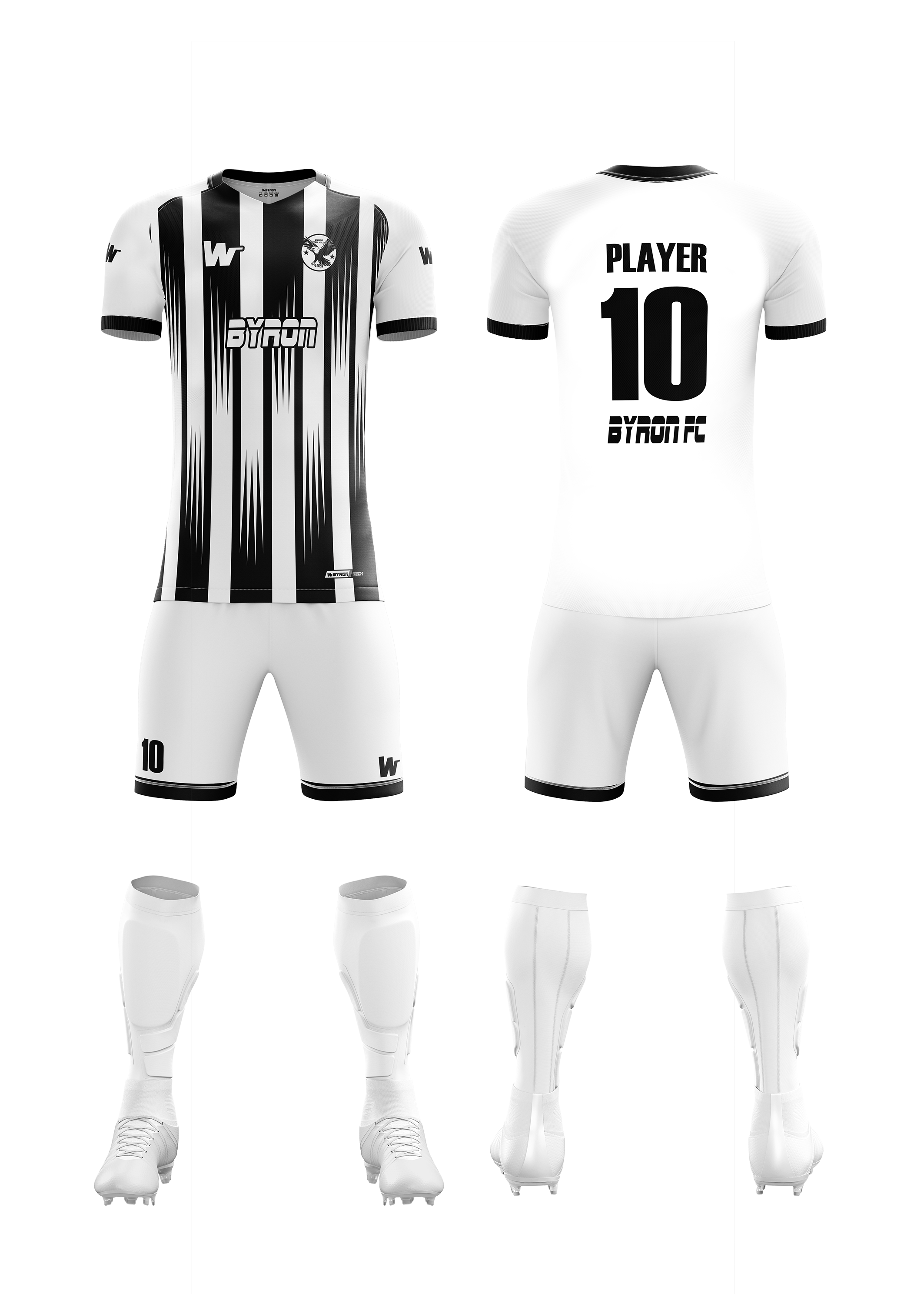 Futbol Forma Takım Model 014  0001 Beyaz Siyah