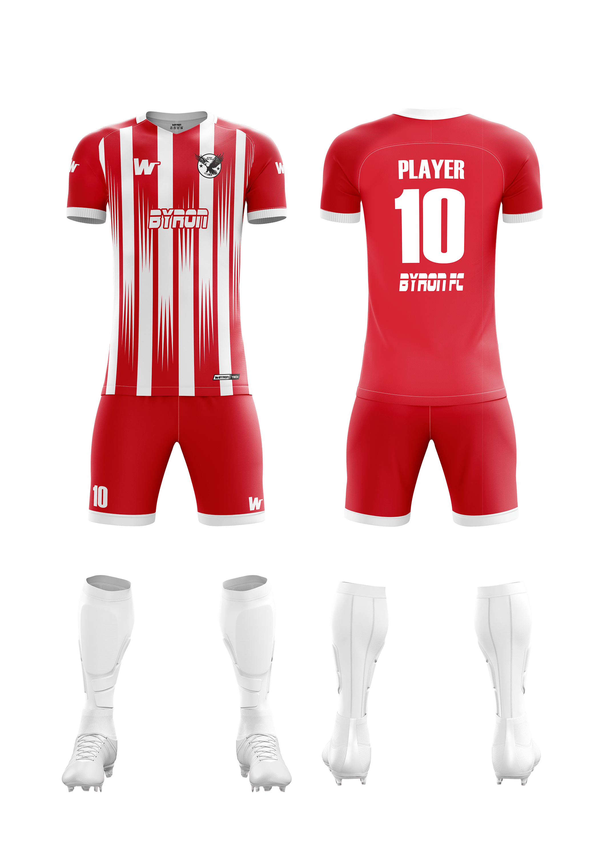 Futbol Forma Takım Model 014  0002 Beyaz Kırmızı
