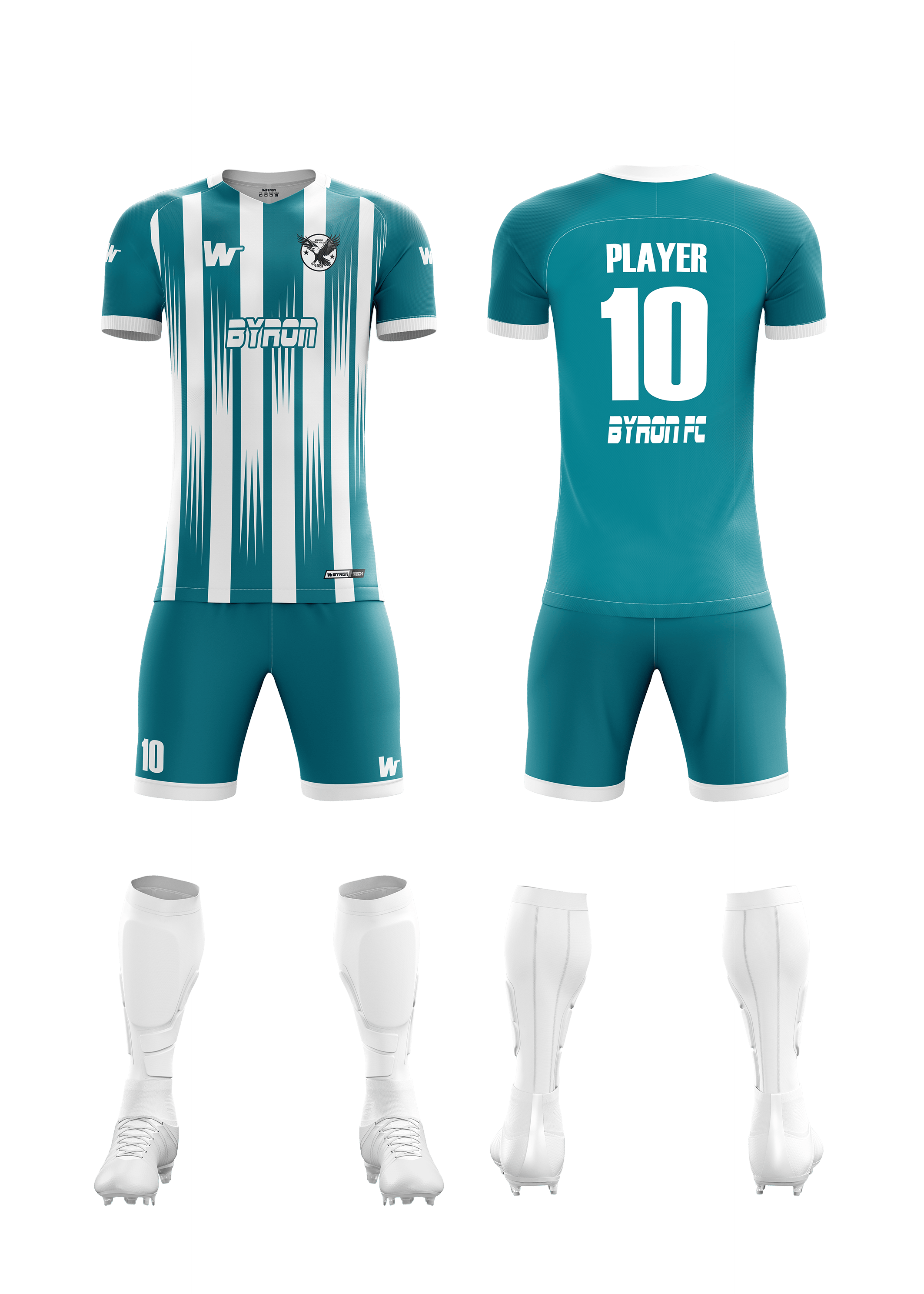 Futbol Forma Takım Model 014  0007 Beyaz Petrol