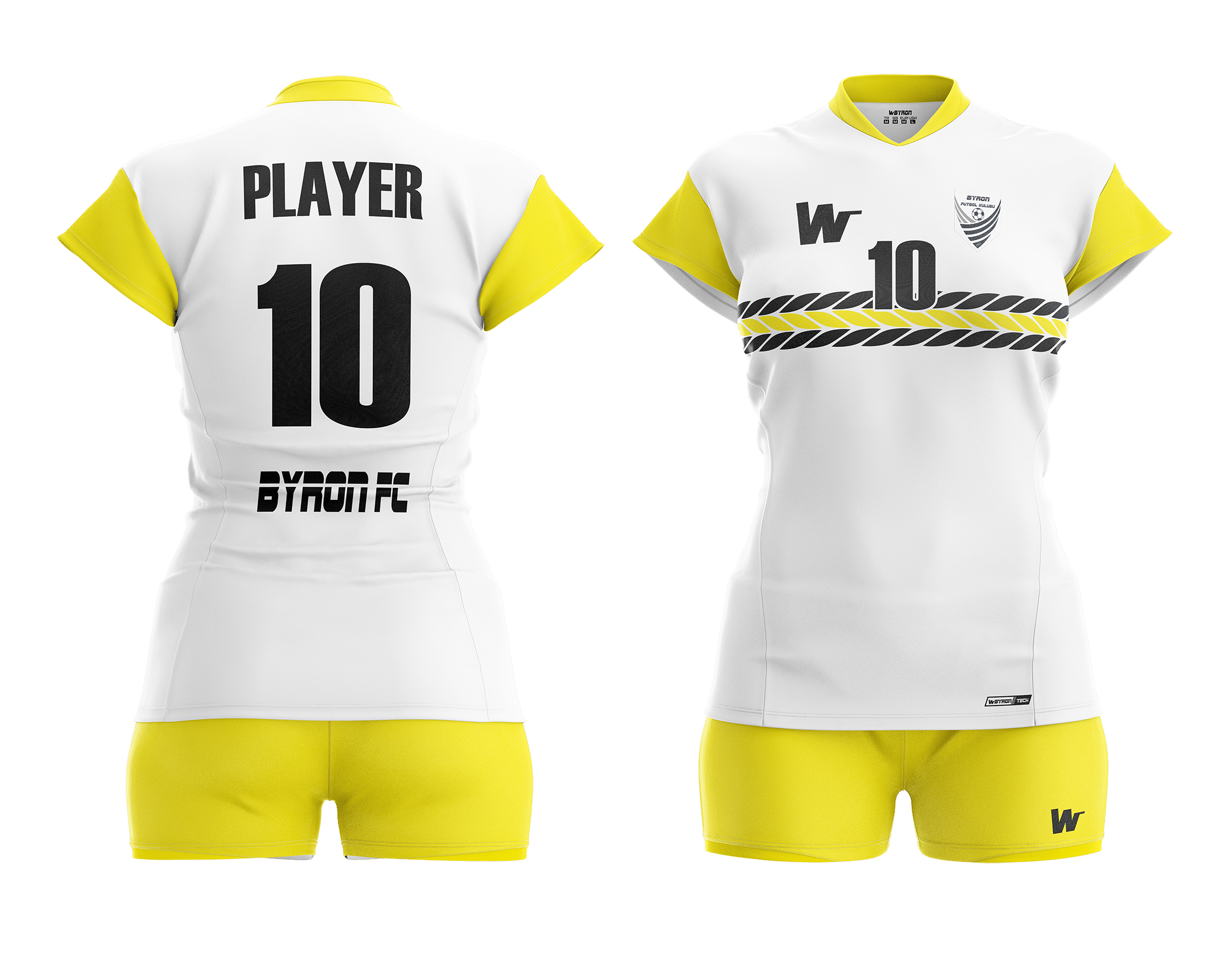 Voleybol Kadın Forma Takım Model 002 0301-01 Sarı Siyah