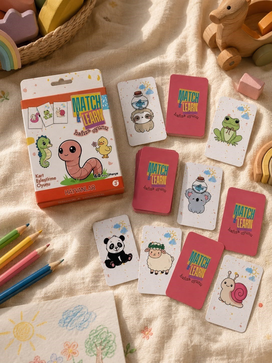 Match & Learn Hafıza Oyunu - Hayvanlar