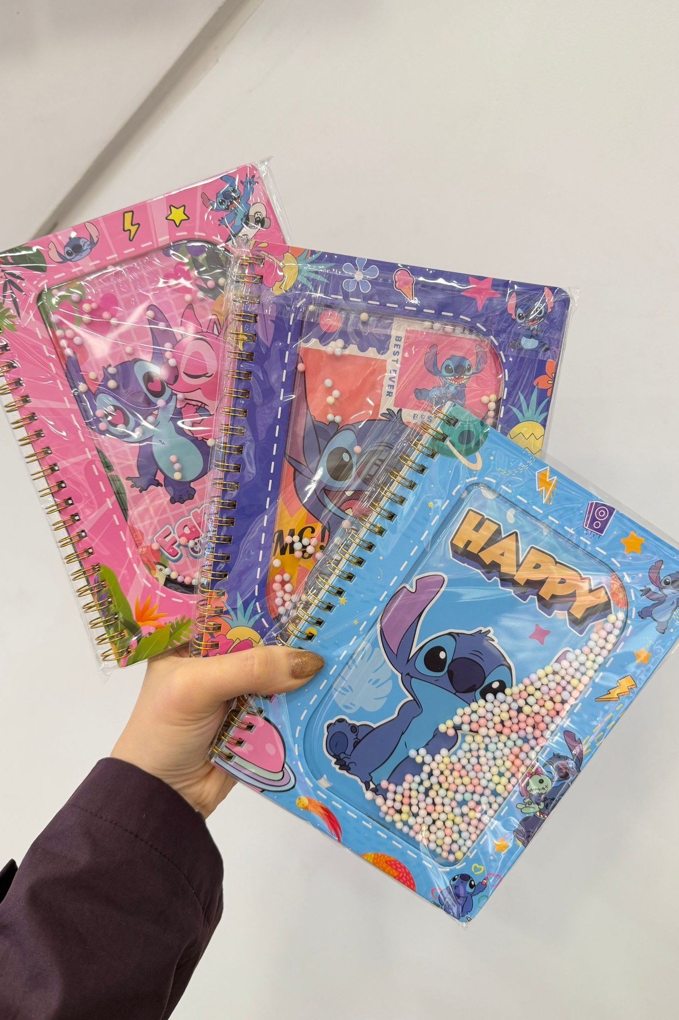 Stitch Sulu Boncuklu Defter