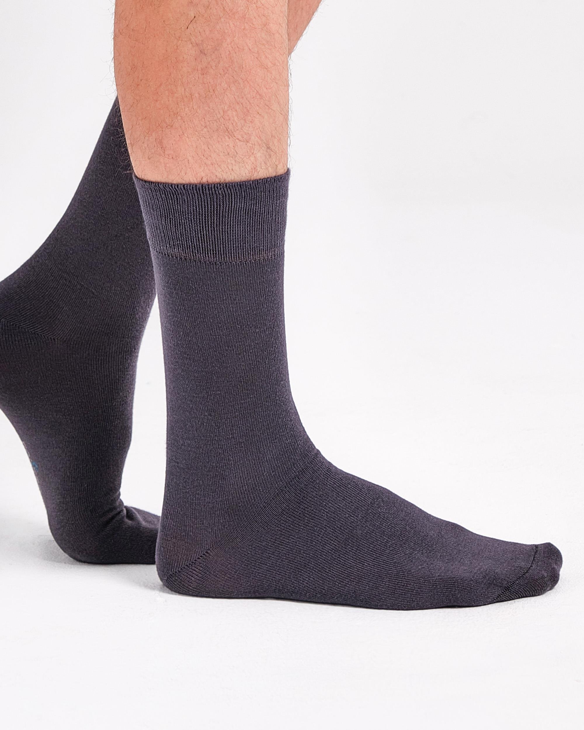 2'li Bambu Erkek Soket Çorap Antrasit Siyah