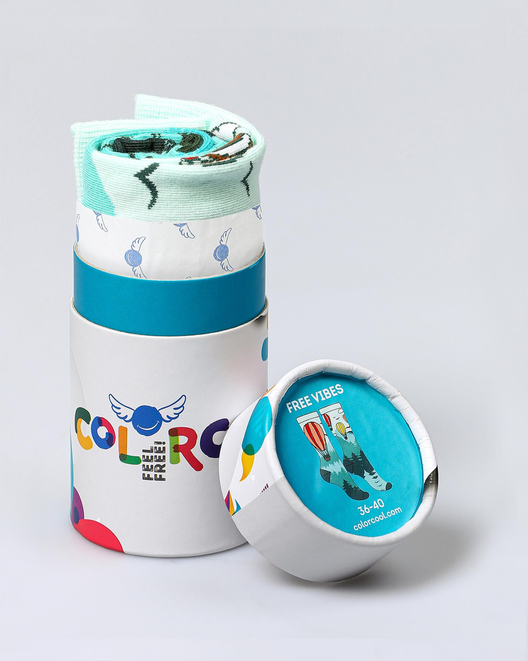 Balon Desenli Eşi Farklı Çorap