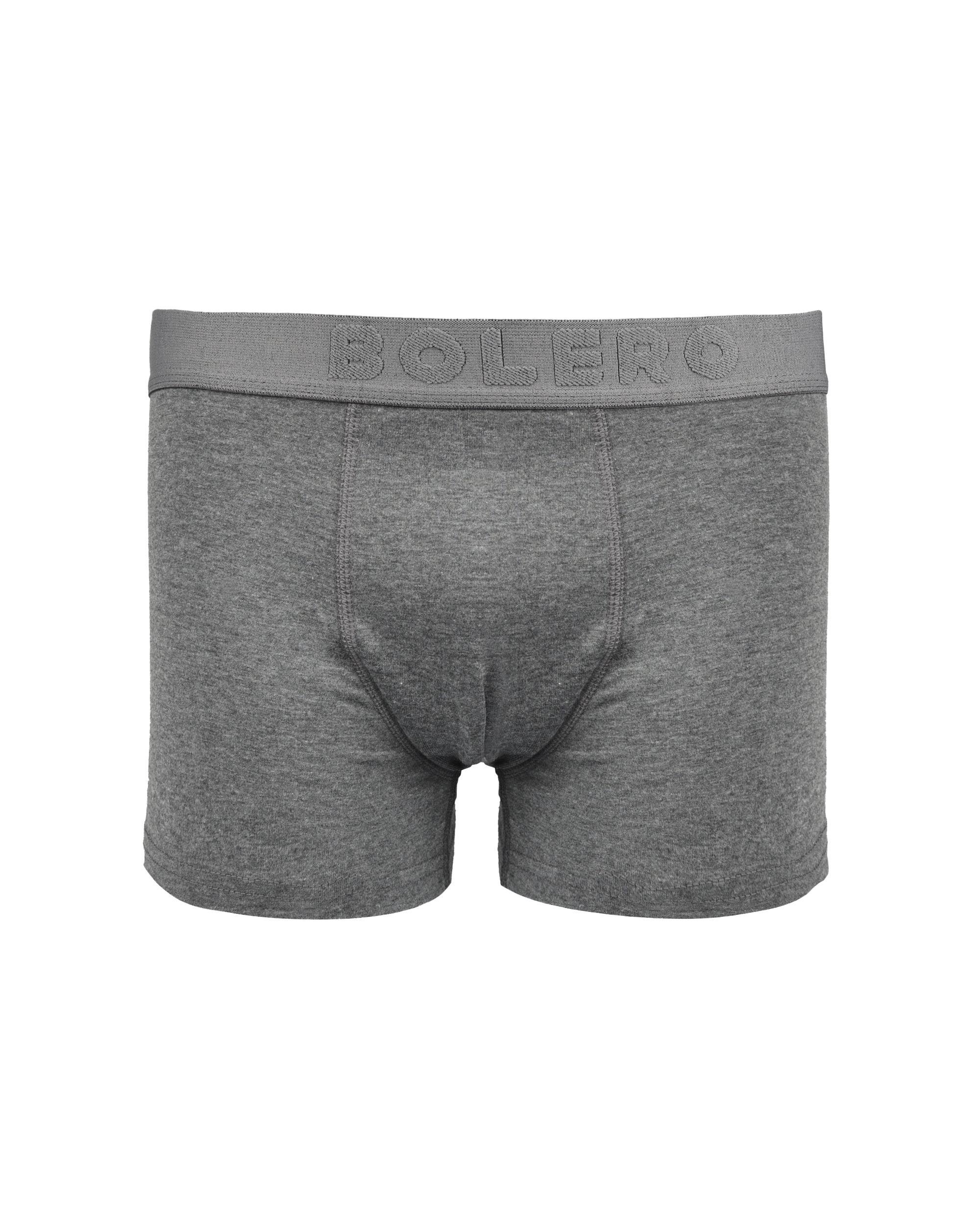 Erkek 3'lü Pamuk Boxer Gri Antrasit Siyah
