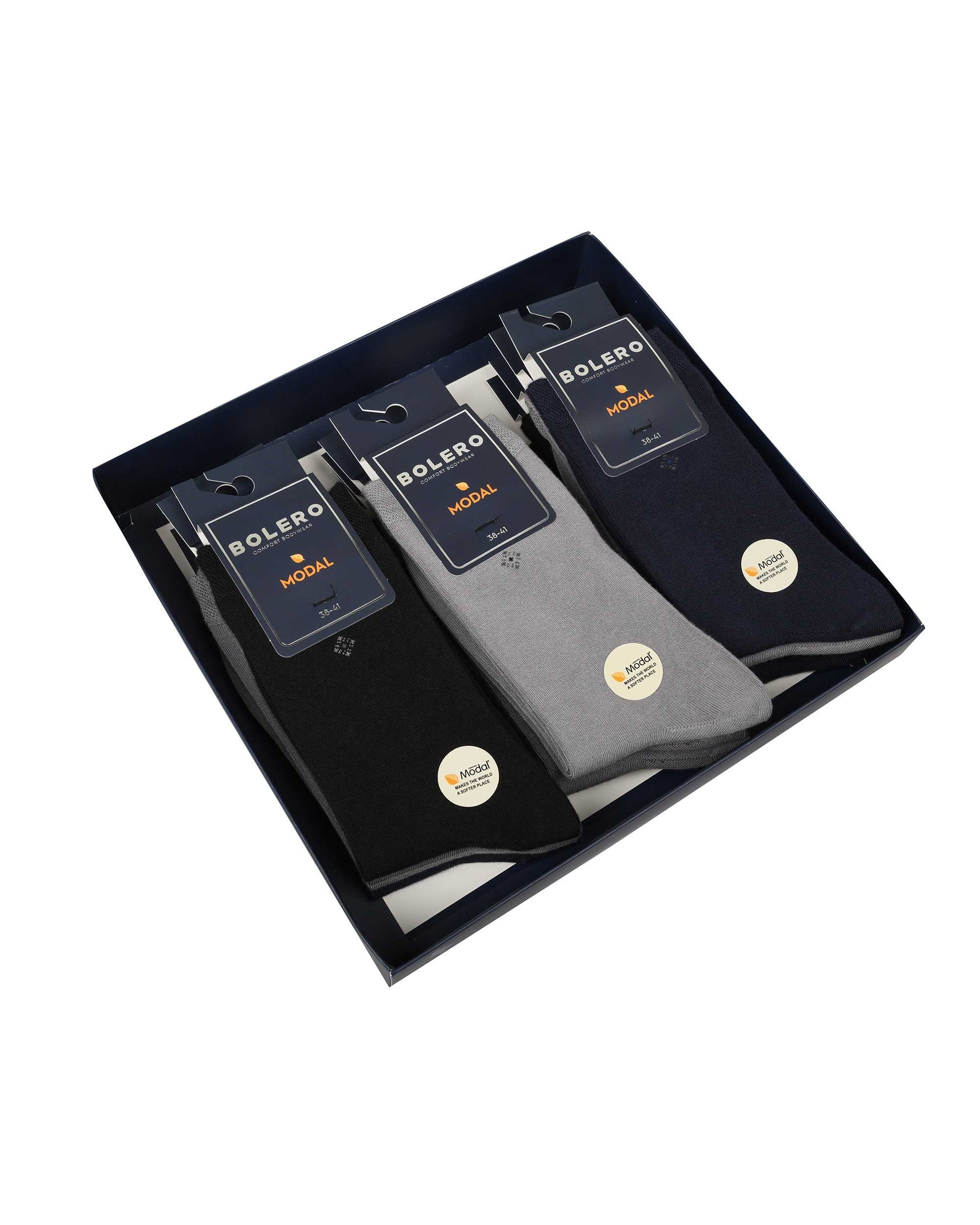 Erkek Premium Dikişsiz 12'li Modal Çorap Mix Asorti Noktalı Kare Desen