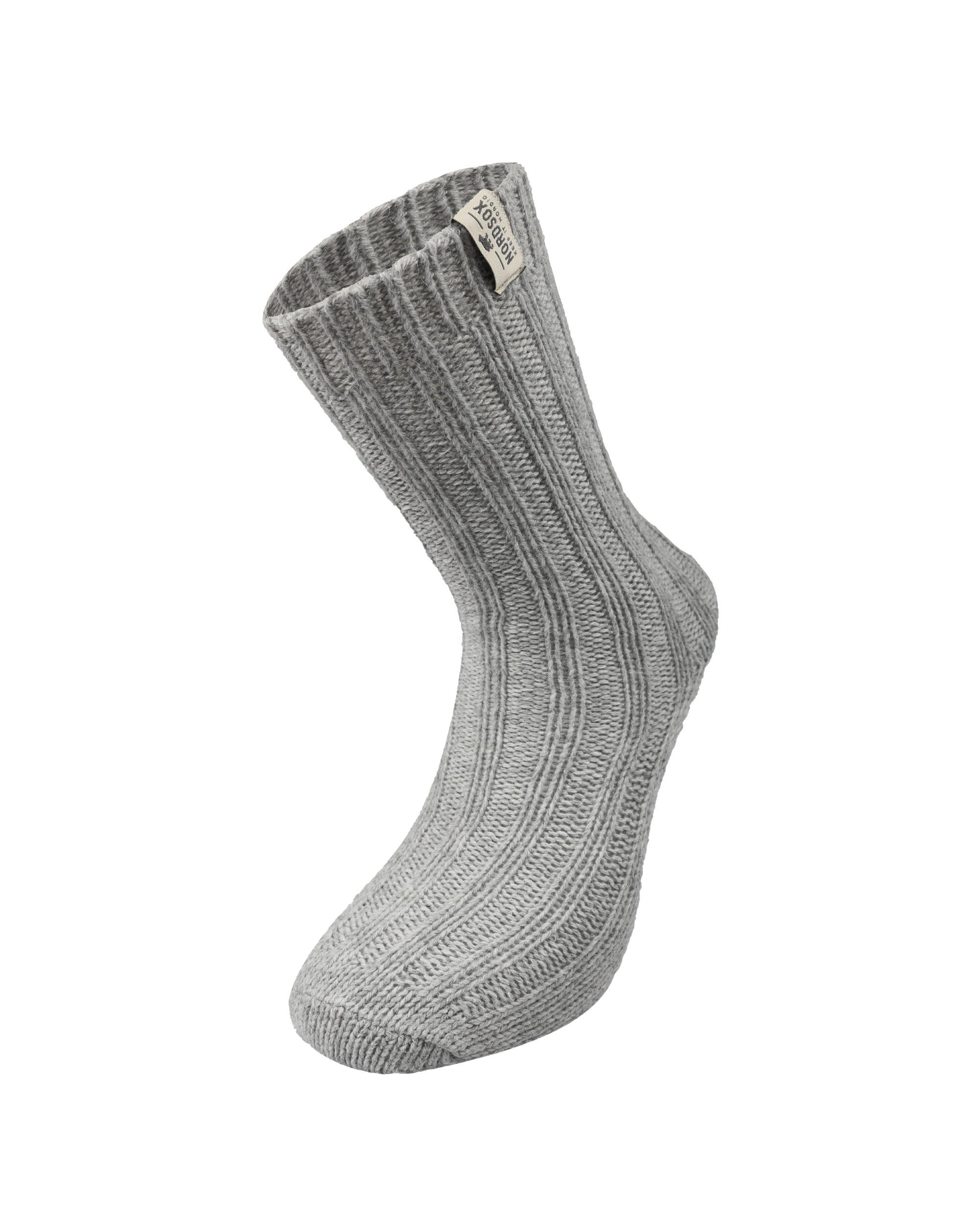 Kadın Alpaka Yün Çorap Gri