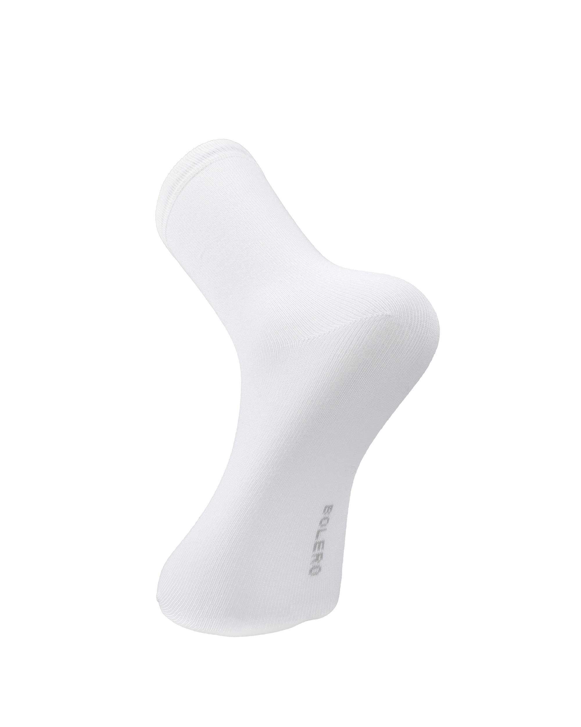 Kadın Dikişsiz Bambu Çorap Beyaz