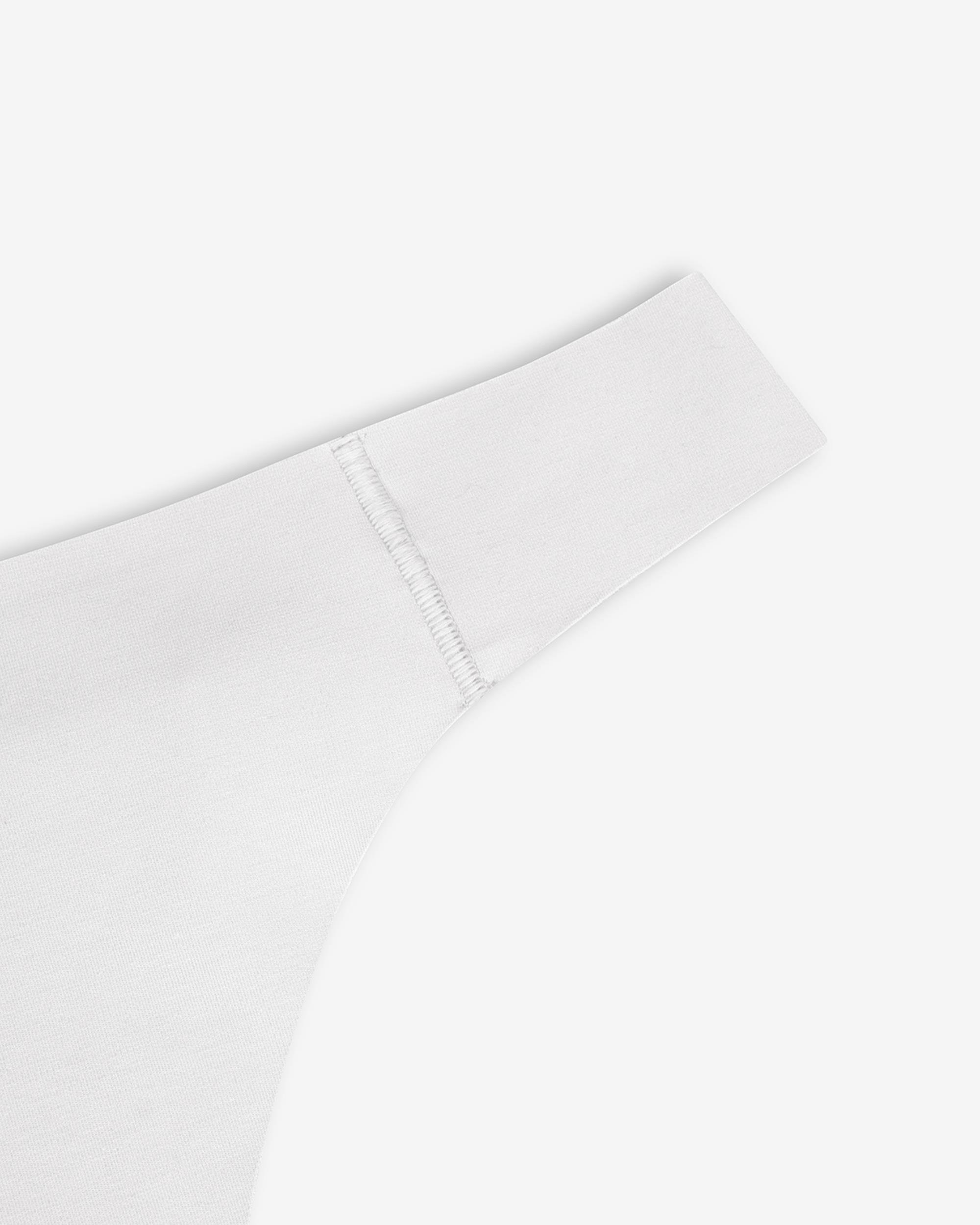 Kadın Dikişsiz Pima Pamuk Tanga Külot Beyaz