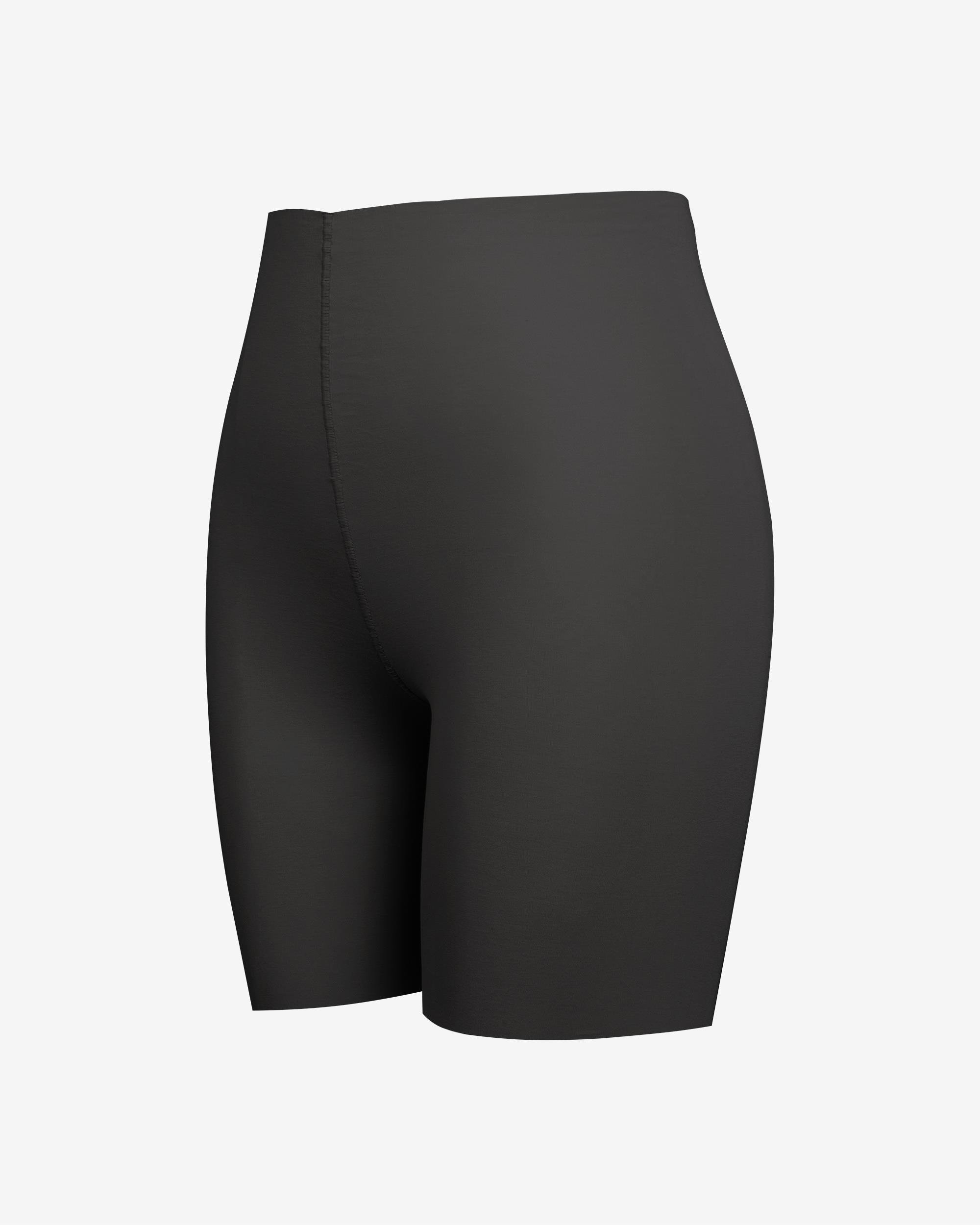 Kadın Dikişsiz Toparlayıcı Pima Pamuk Şort Siyah