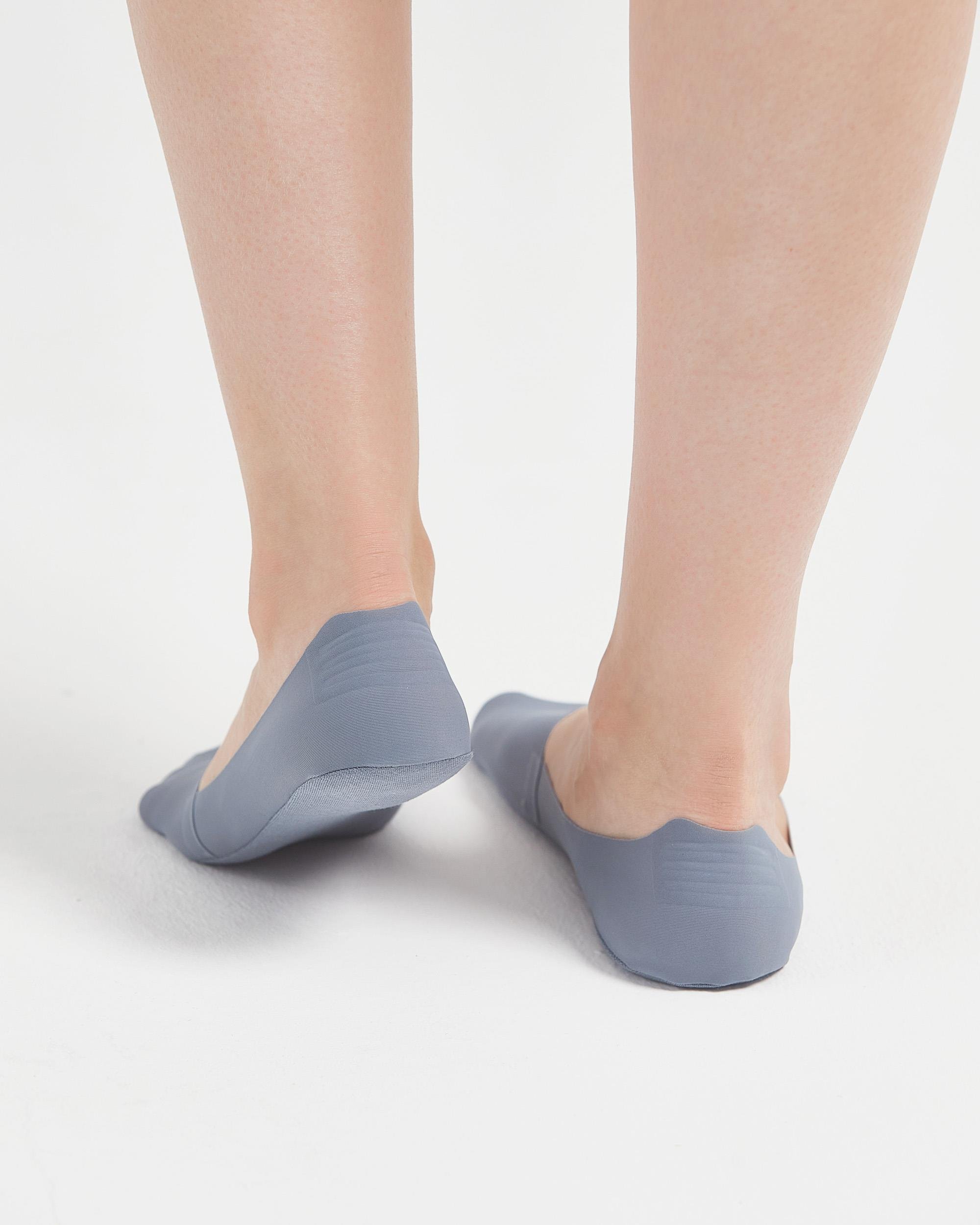 Lazer Kesim Ayaktan Çıkmayan Kadın Babet Çorap Mavi