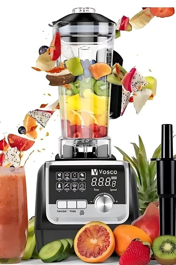 Vosco Bar Blender Pro Dijital 2 Lt Buz Kırıcılı 2200W Siyah