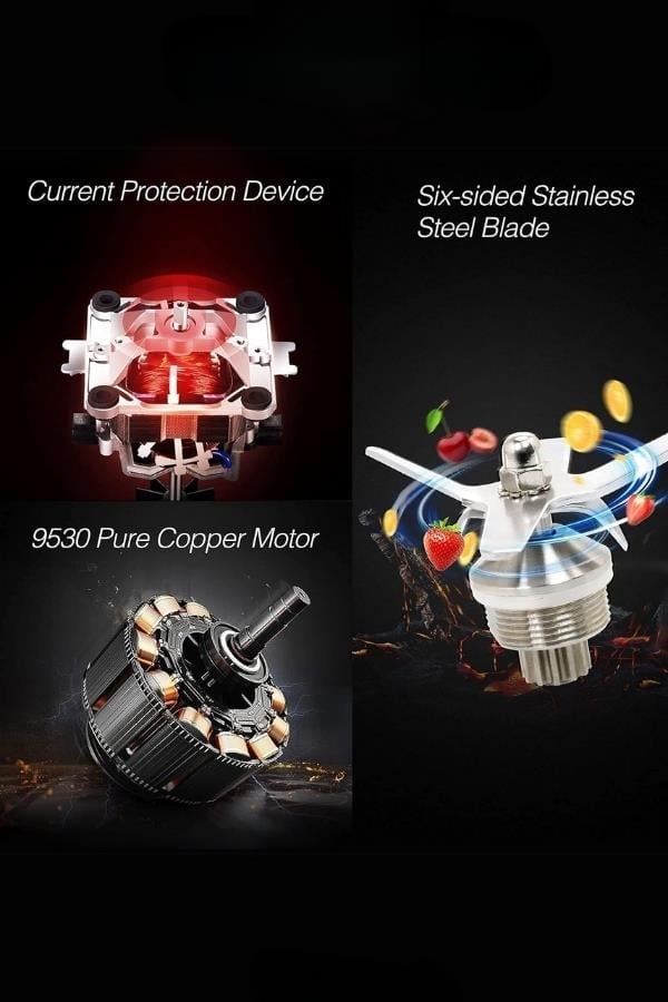 Vosco Bar Blender Pro Dijital 2 Lt Buz Kırıcılı 2200W Siyah