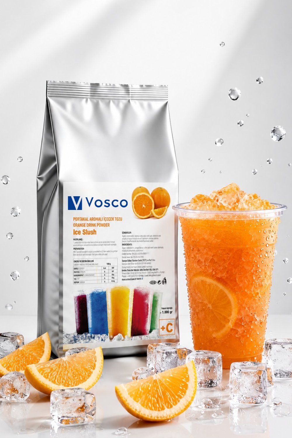 VOSCO İÇECEK TOZU PORTAKAL 1000 GR