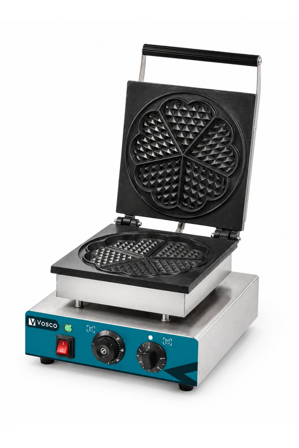 Vosco Tekli Çiçek Model Waffle Makinesi - Profesyonel Çiçek Waffle Makinesi 1750W