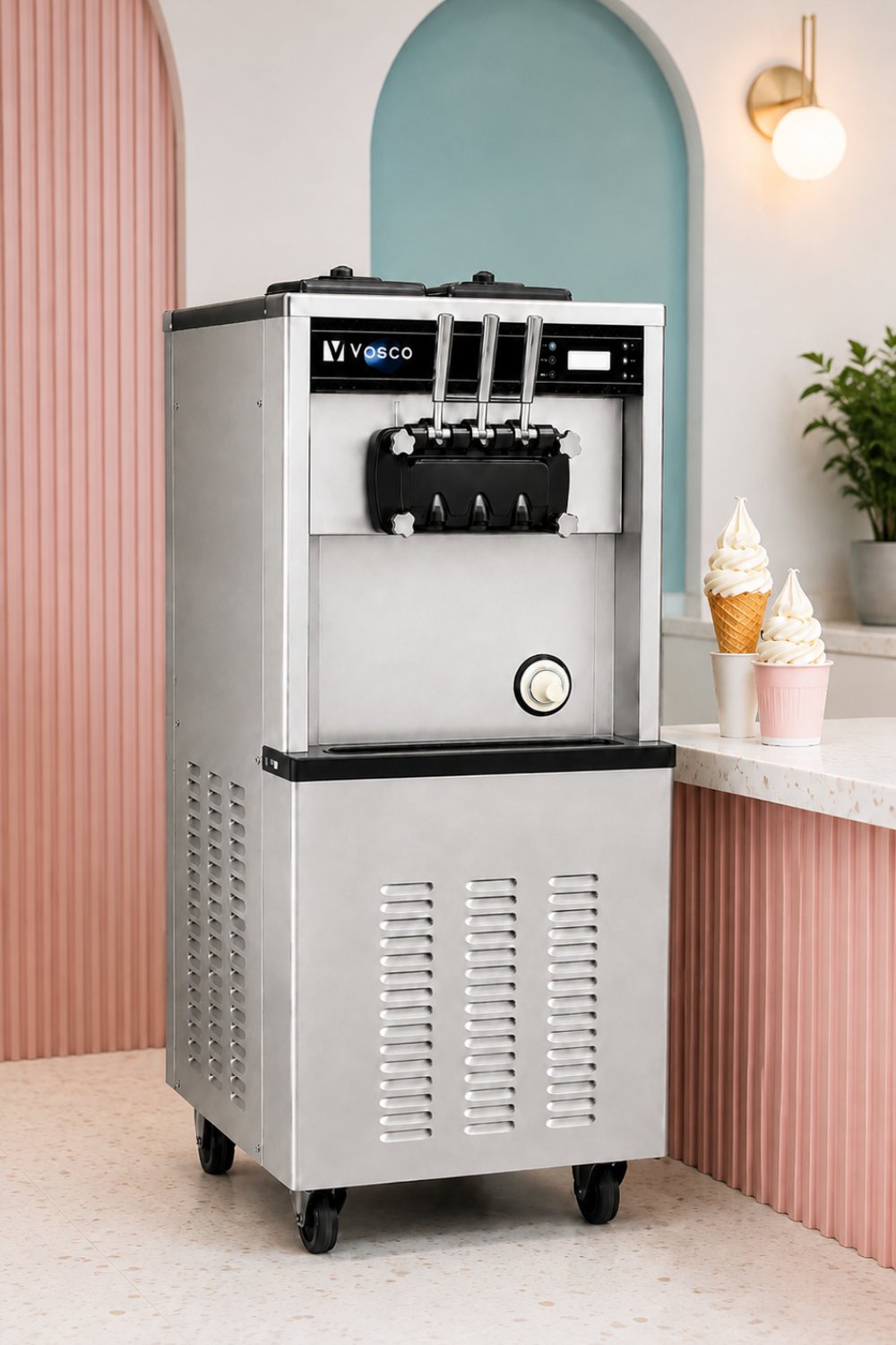 Vosco VD-635-AP Üç Kollu Soft Dondurma Makinesi