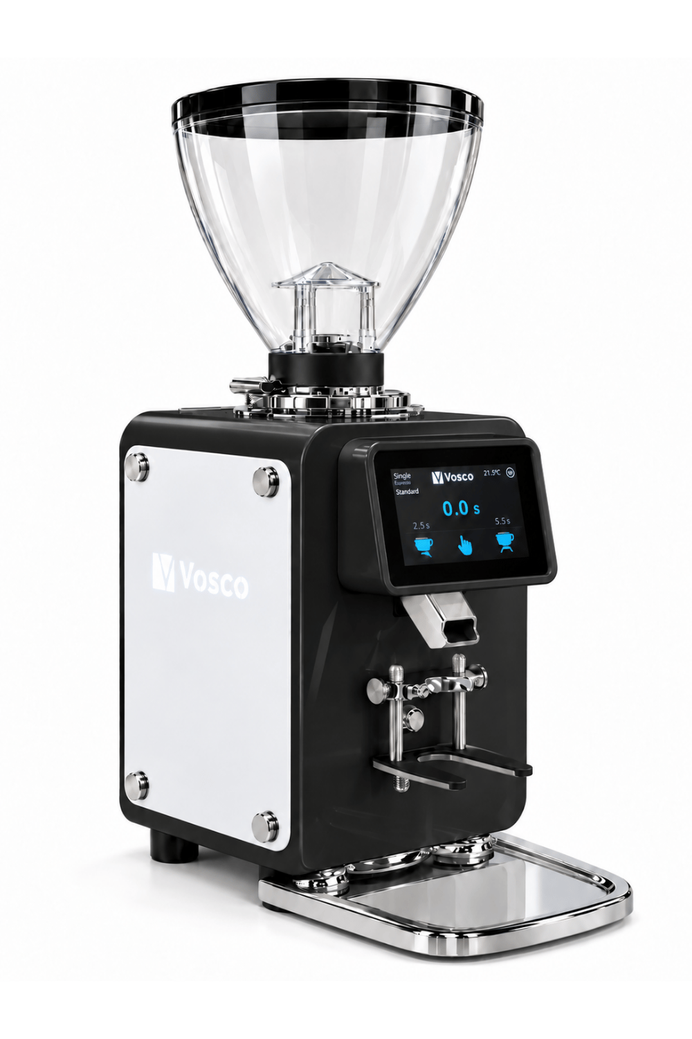 Vosco VV-64 Siyah Profesyonel Kahve Öğütücü 420 W - 64 mm Çelik Dişli, 850 g Hazneli, Kahve Değirmeni