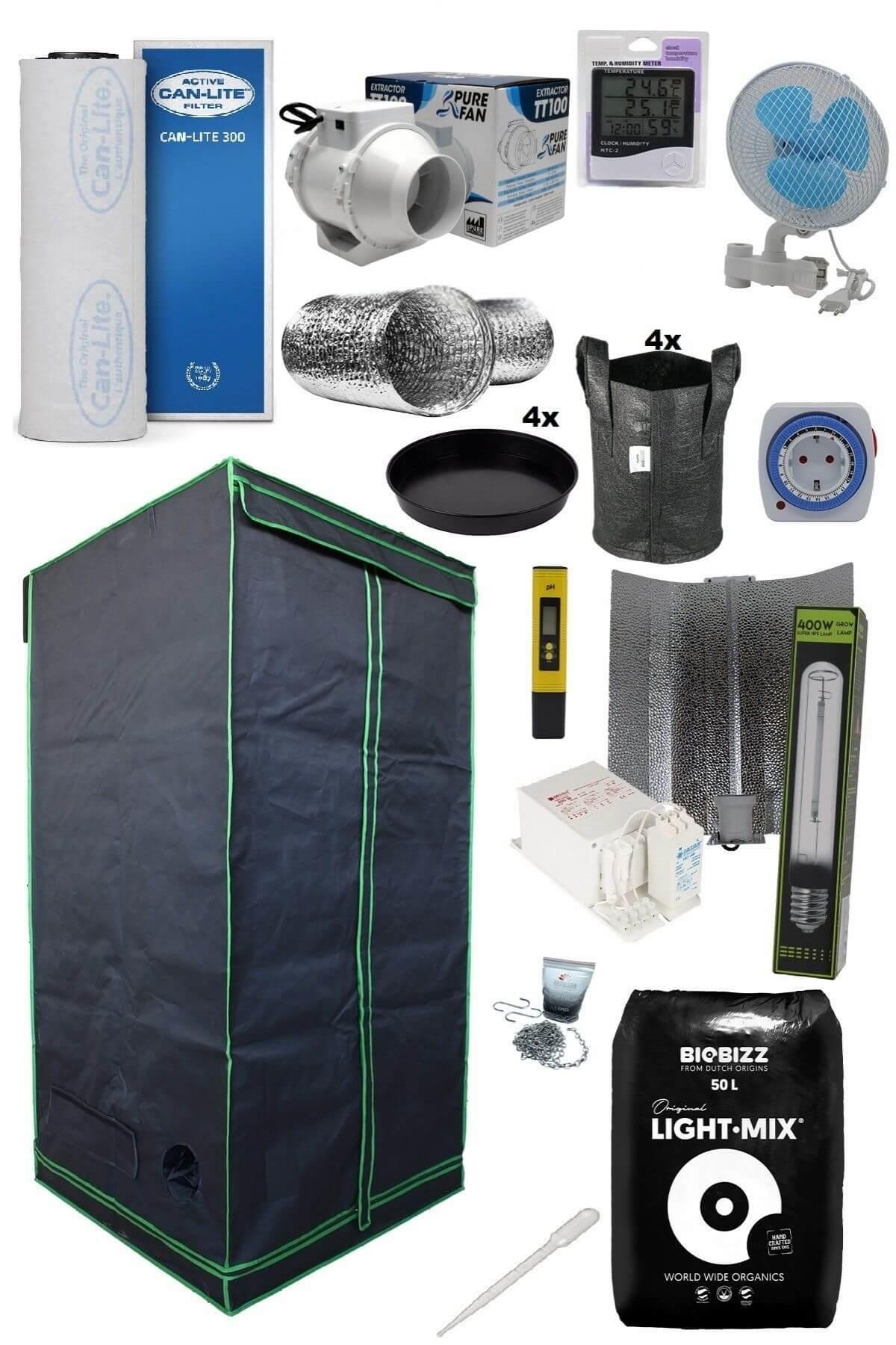 100x100x200 Bitki Yetiştirme Kabin Seti Hid