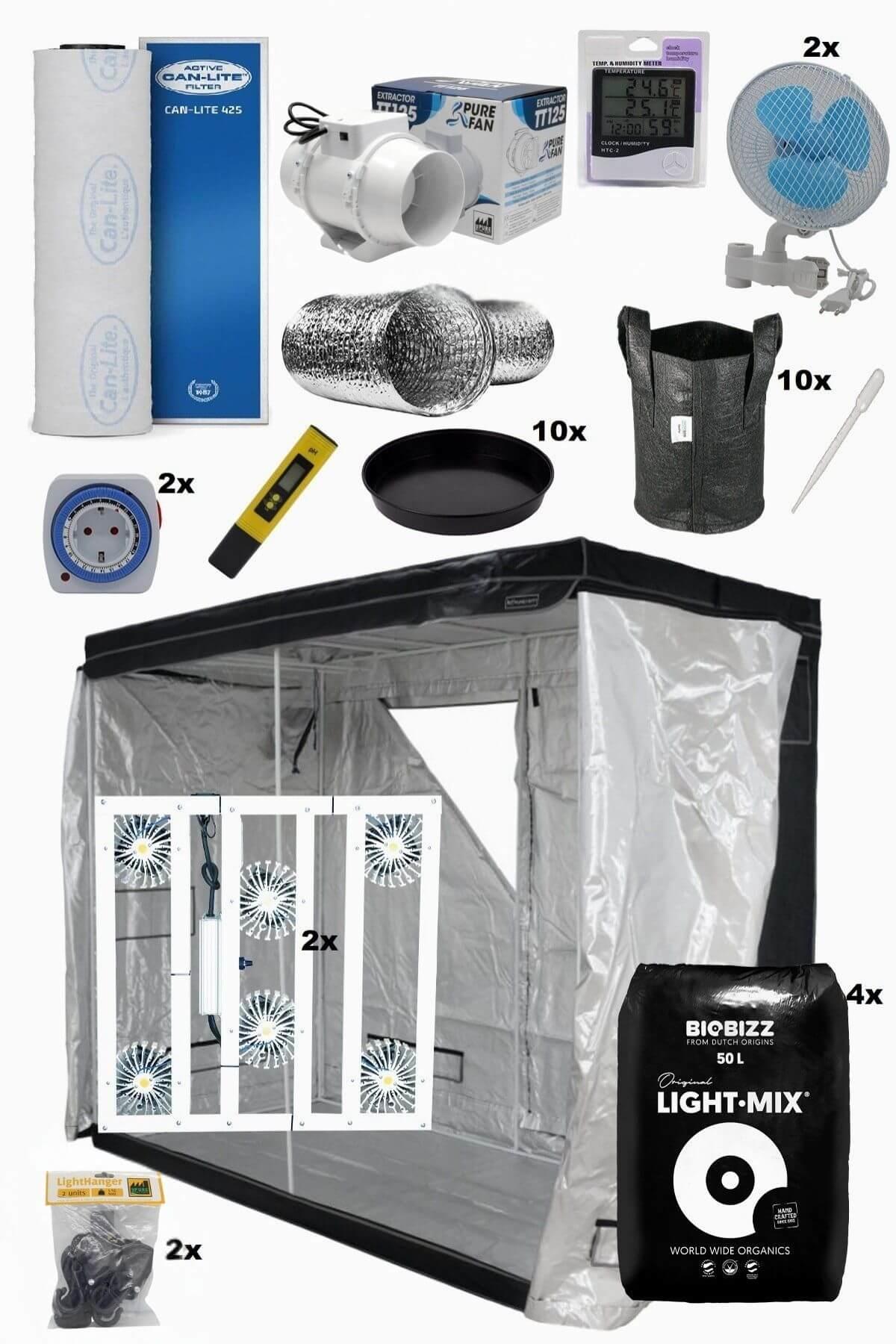 120x240x200 Bitki Yetiştirme Kabin Seti Eco