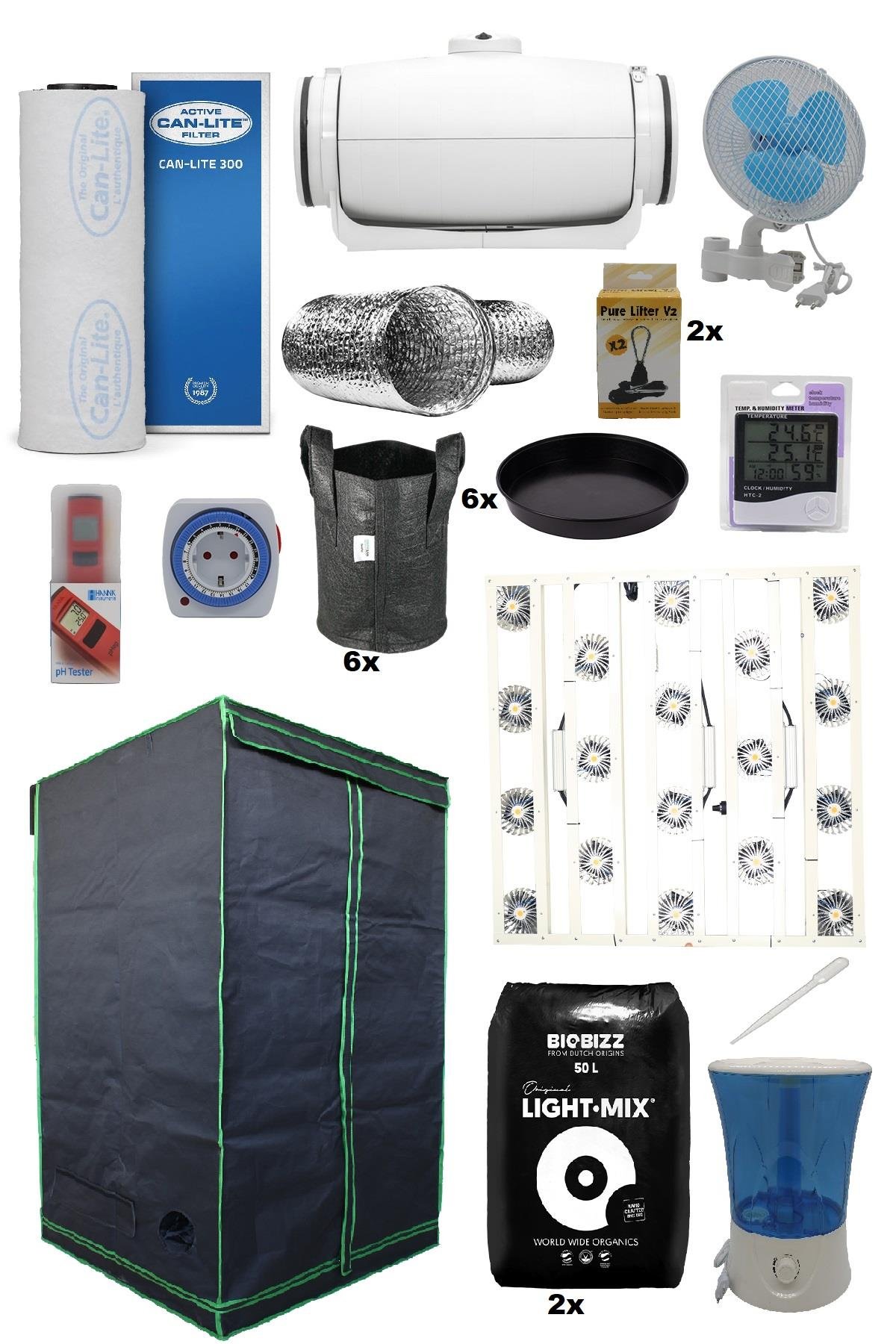 140x140x200 Bitki Yetiştirme Kabin Seti Pro