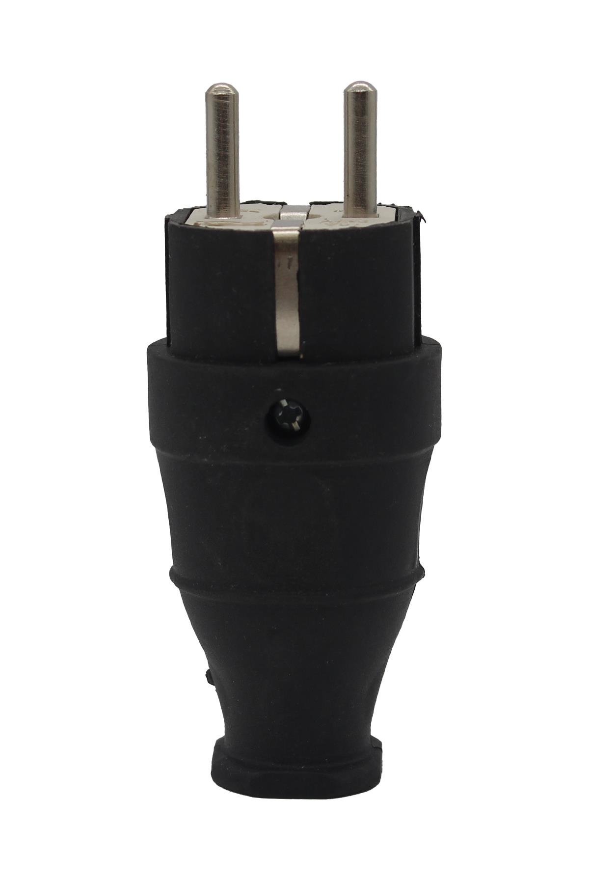 1x16 Monofaze Kauçuk Topraklı Erkek Fiş