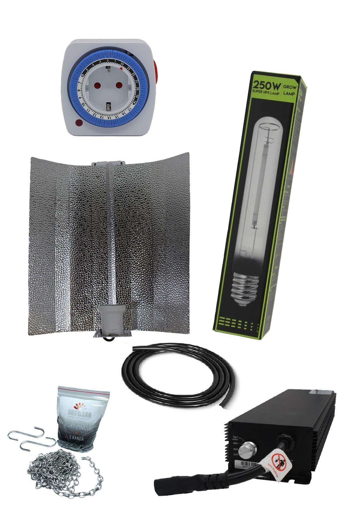 250W Elektronik Balastlı Shp/Hps Set