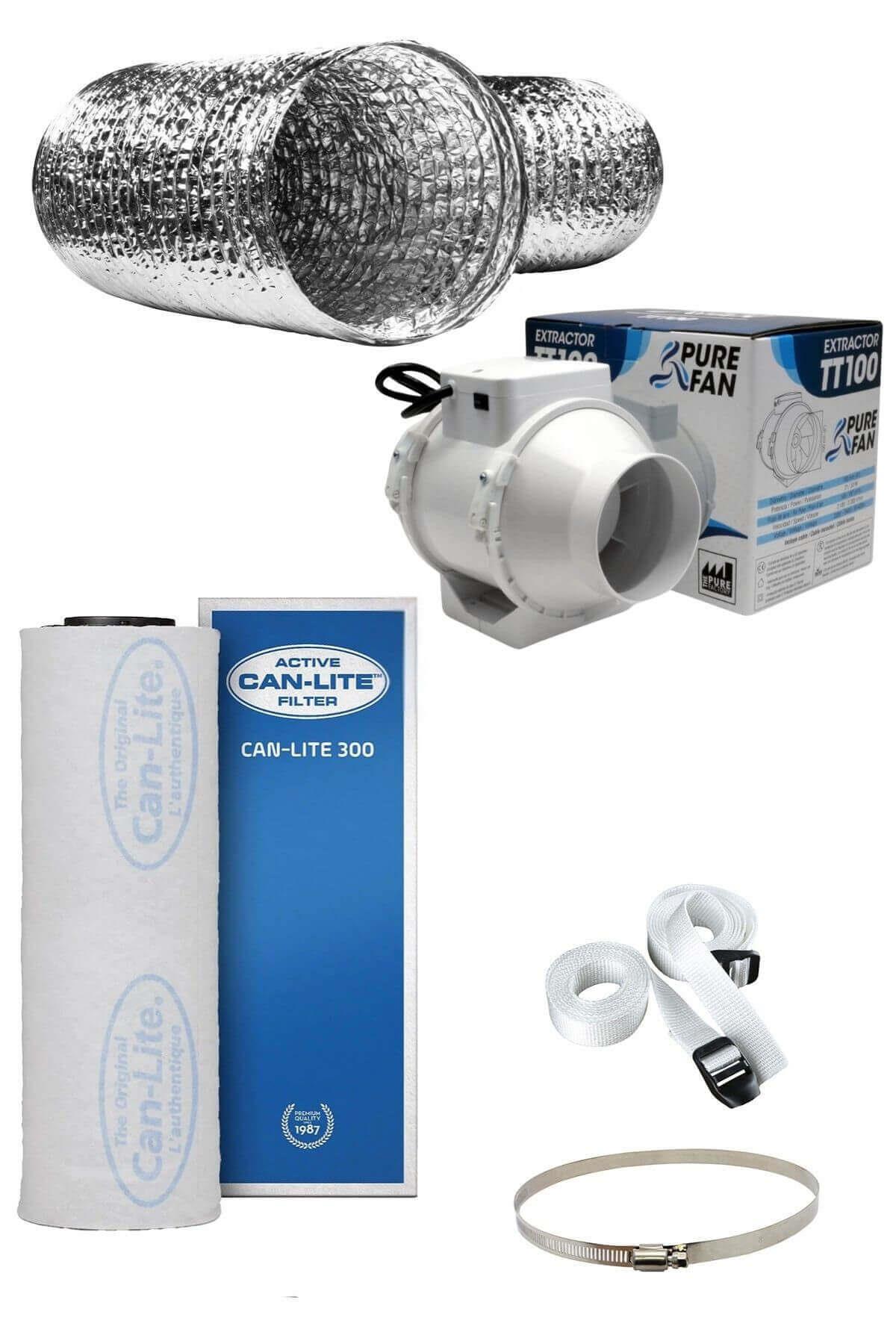 330 m3 Can Lite Karbon Filtre Eco Fan Seti