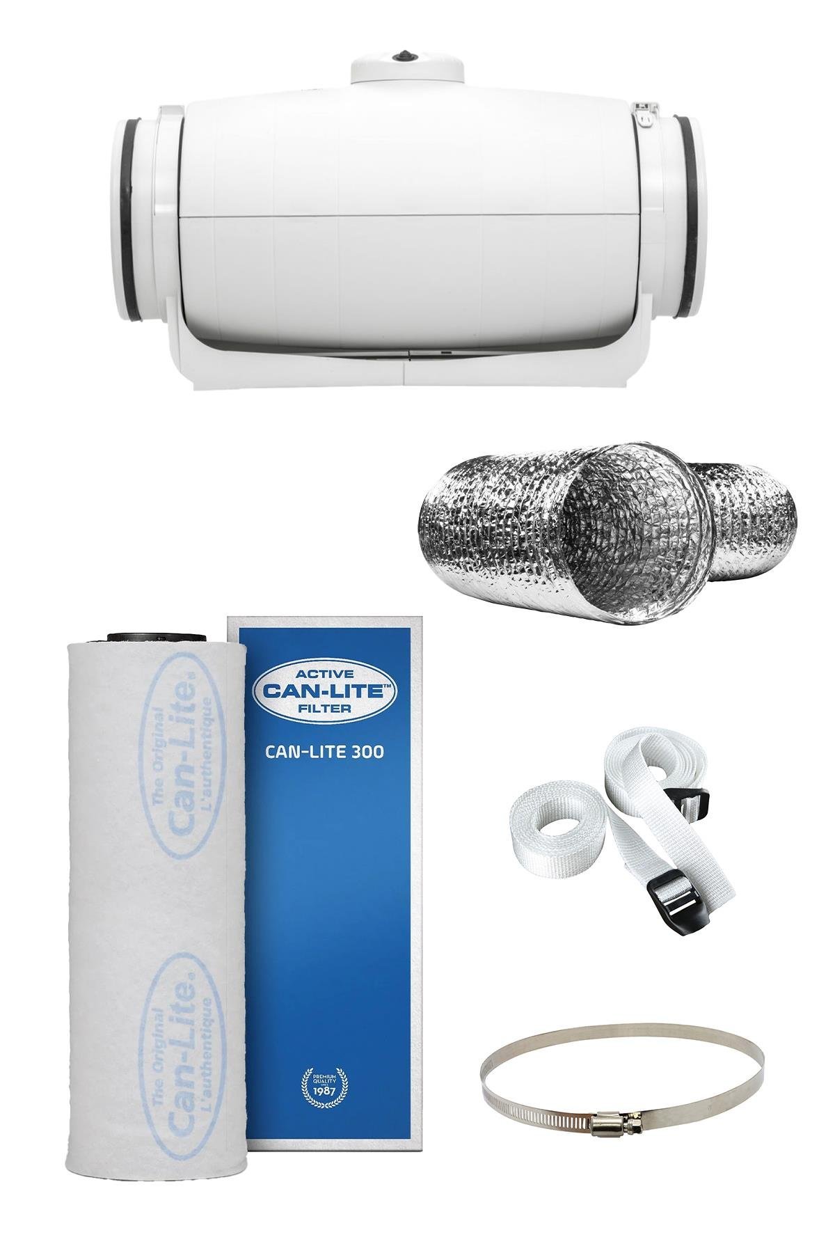 330 m3 Can Lite Karbon Filtre Sessiz Fan seti