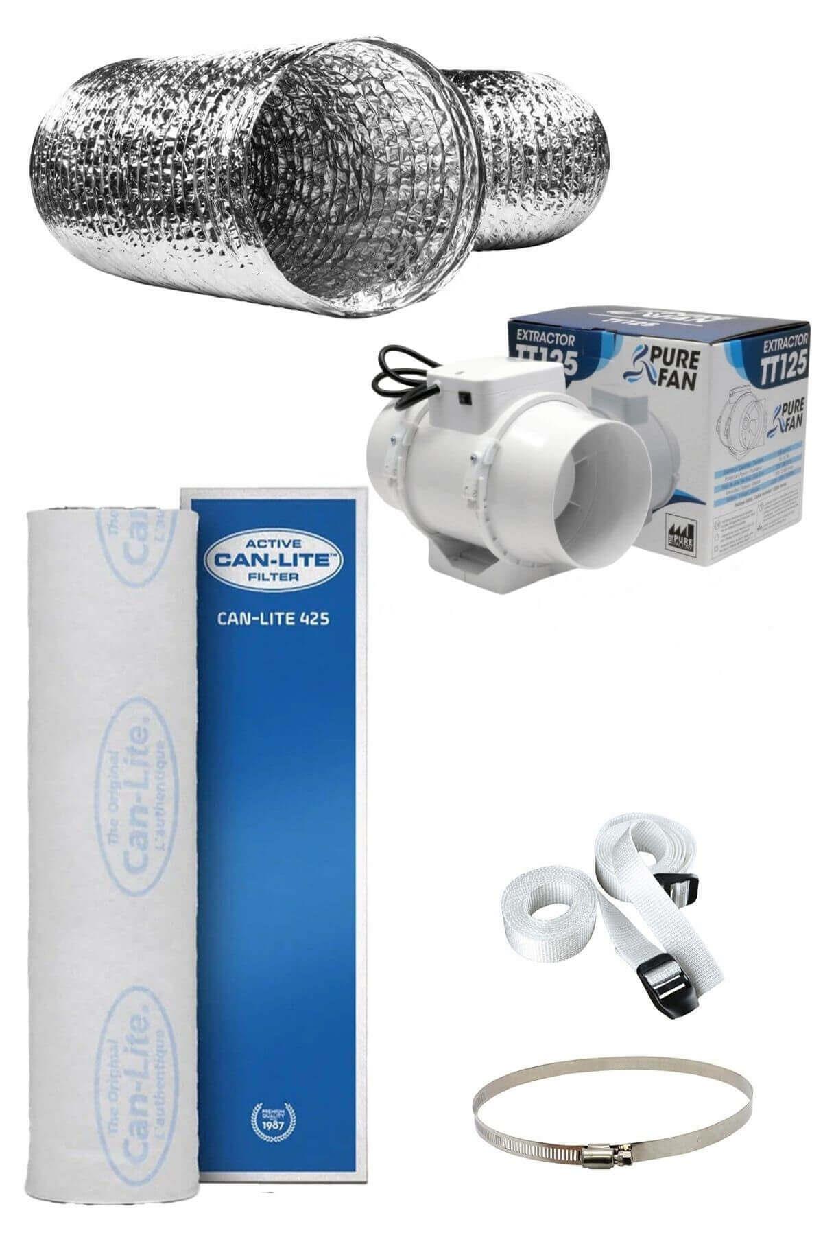 467 m3 Can Lite Karbon Filtre Eco Fan Seti