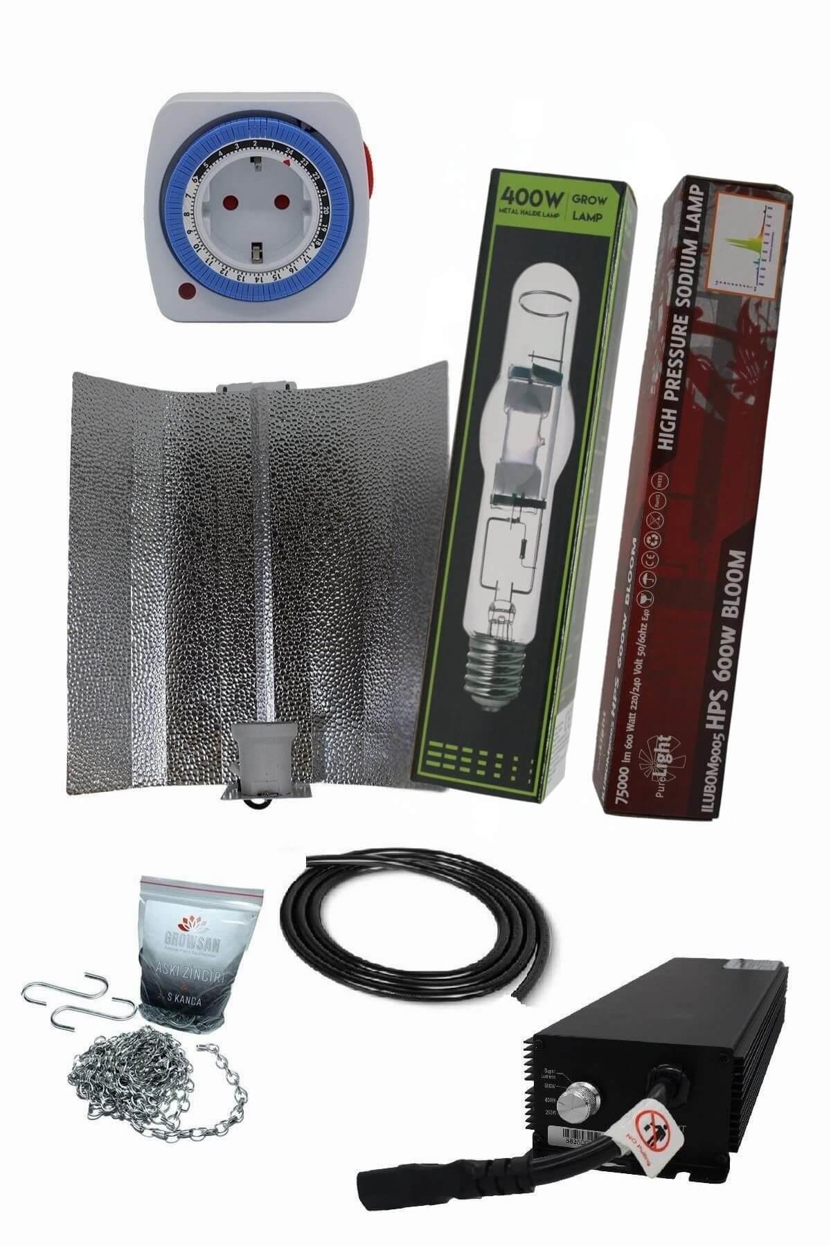 600W Elektronik Balastlı Shp/Hps & Mh Set