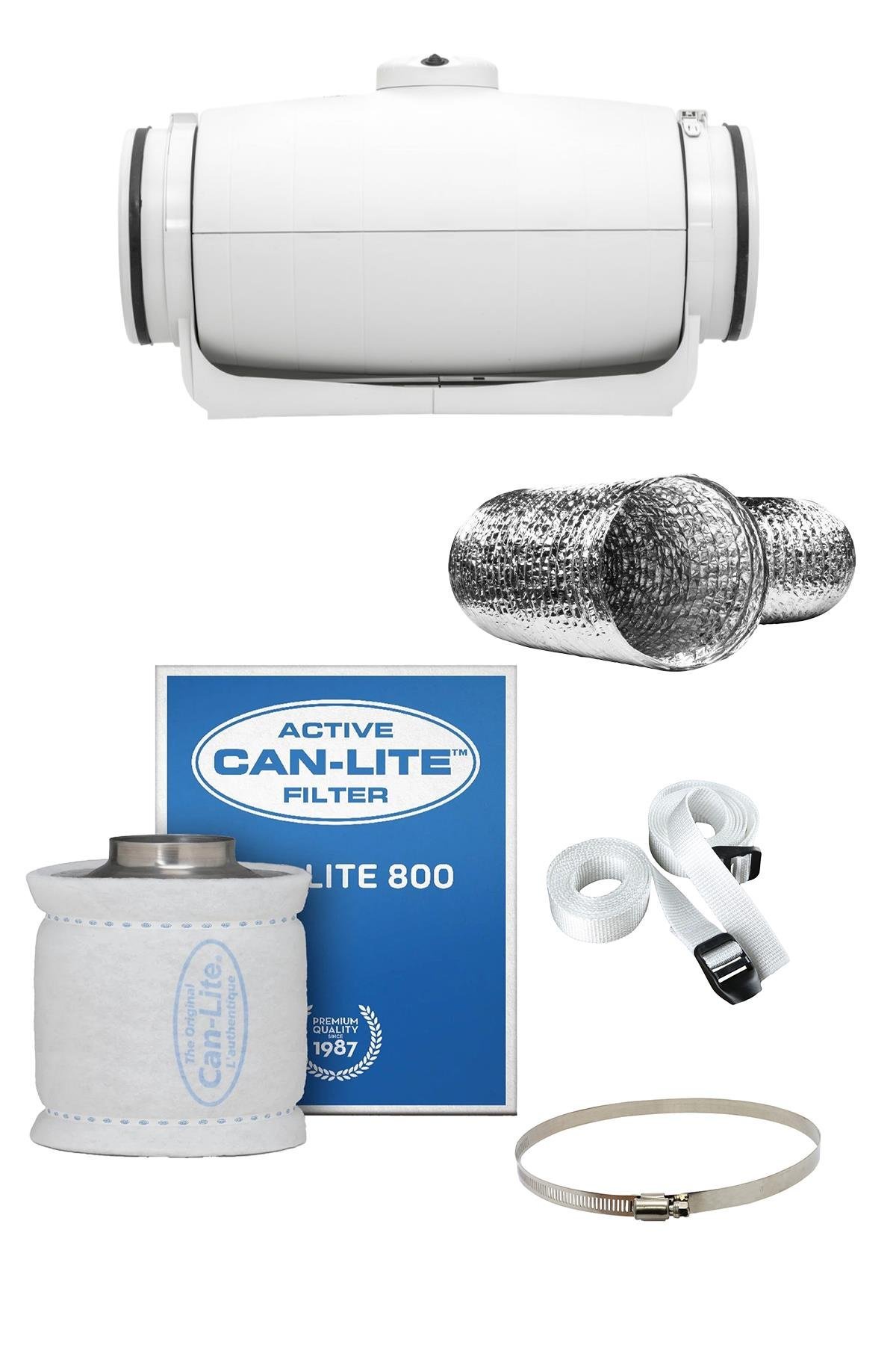 880 m3 Can Lite Karbon Filtre Sessiz Fan Seti