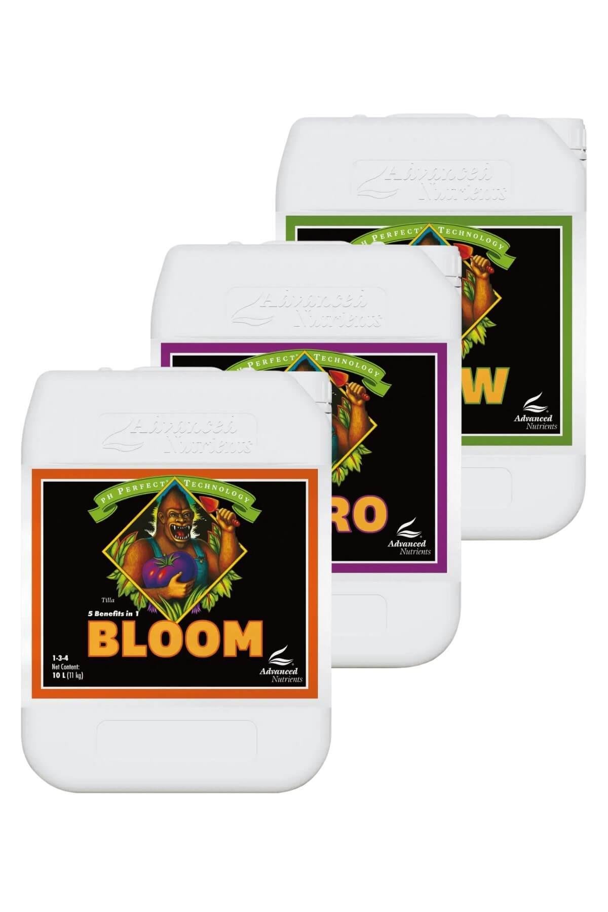 Advanced Nutrients PH Perfect Grow - Bloom - Micro 10 Litre Bitki Besini