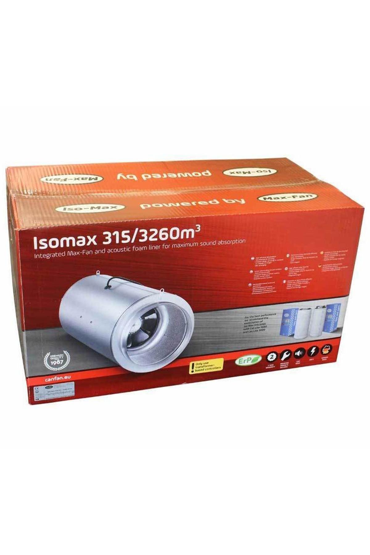 Can Iso Max Slient 315/3260 m3 580 W Fan