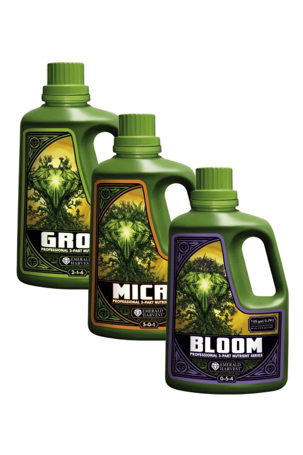 Emerald Harvest Grow Micro Bloom 3.79 Litre Temel Bitki Besini