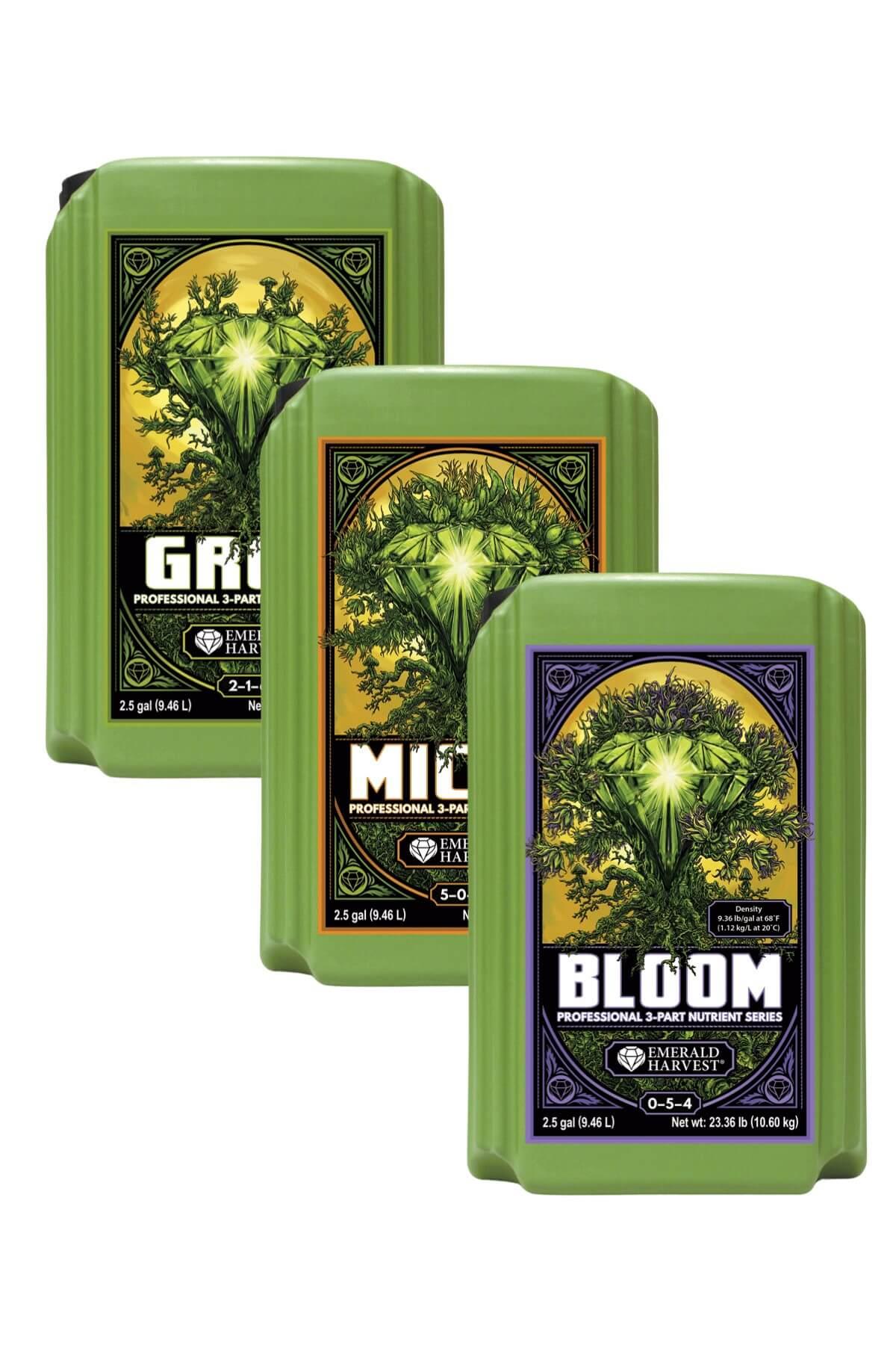Emerald Harvest Grow Micro Bloom 9.46 Litre Temel Bitki Besini