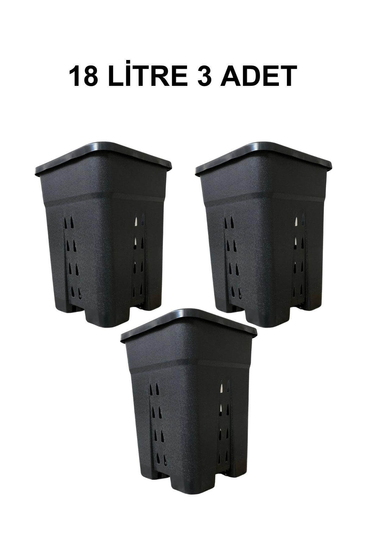 Grow Wizard Delikli Kare Air Pot Saksı 18 Litre 3 Adet