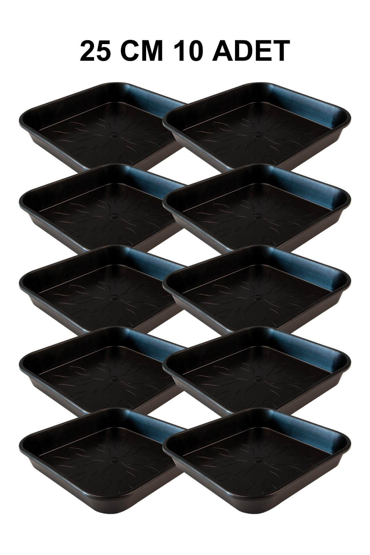 Grow Wizard Kare Saksı Altlığı 25 cm 10 Adet