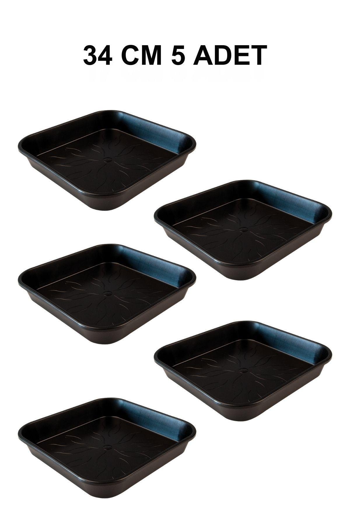 Grow Wizard Kare Saksı Altlığı 34 cm 5 Adet