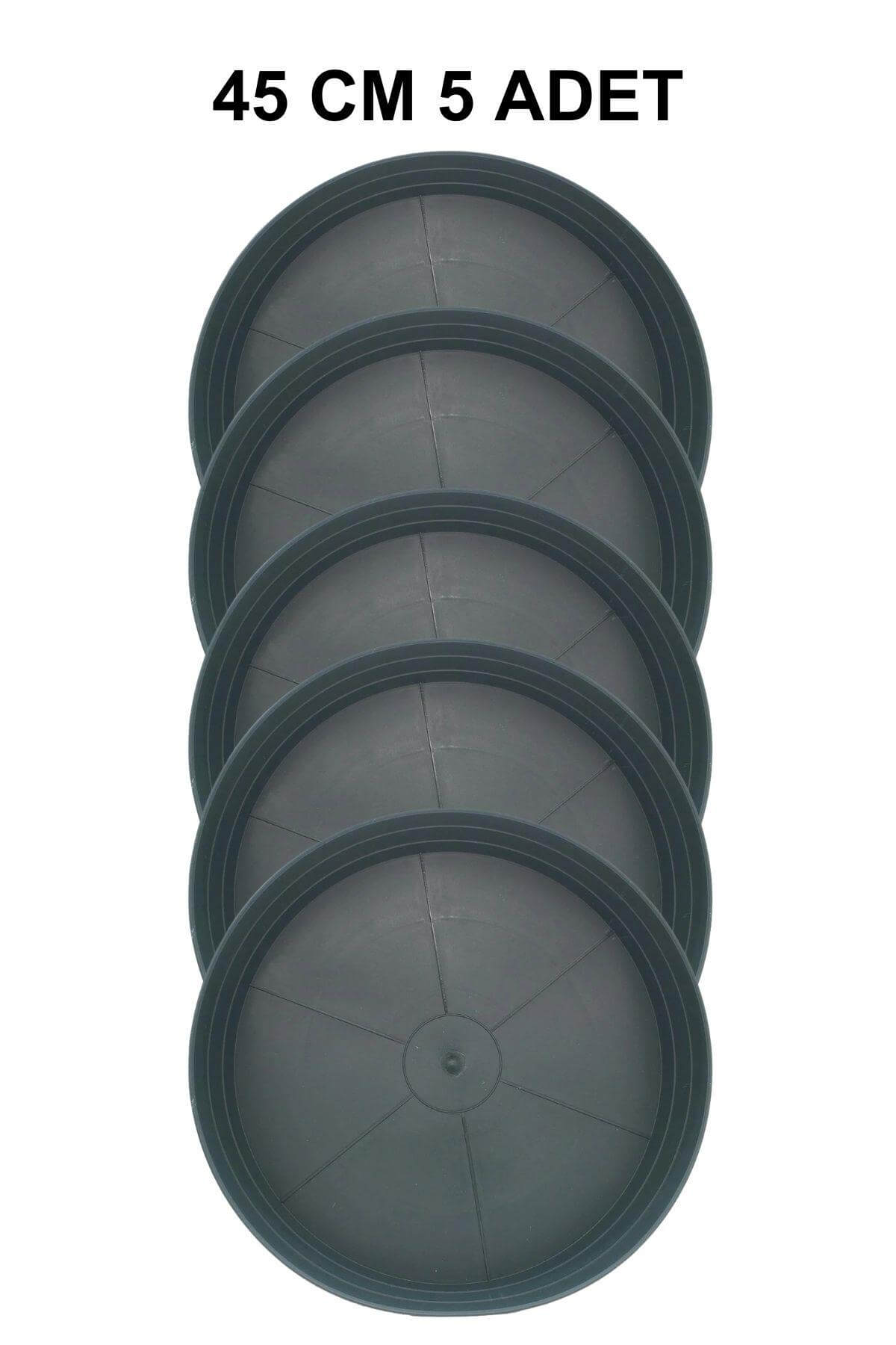 Grow Wizard Yuvarlak Yeşil Saksı Altlığı 45 cm 5 Adet