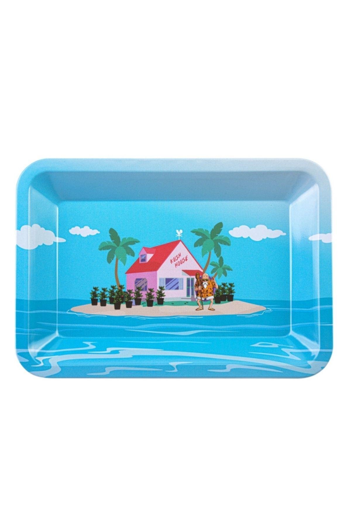 Küçük Metal Tepsi Cennet Adası