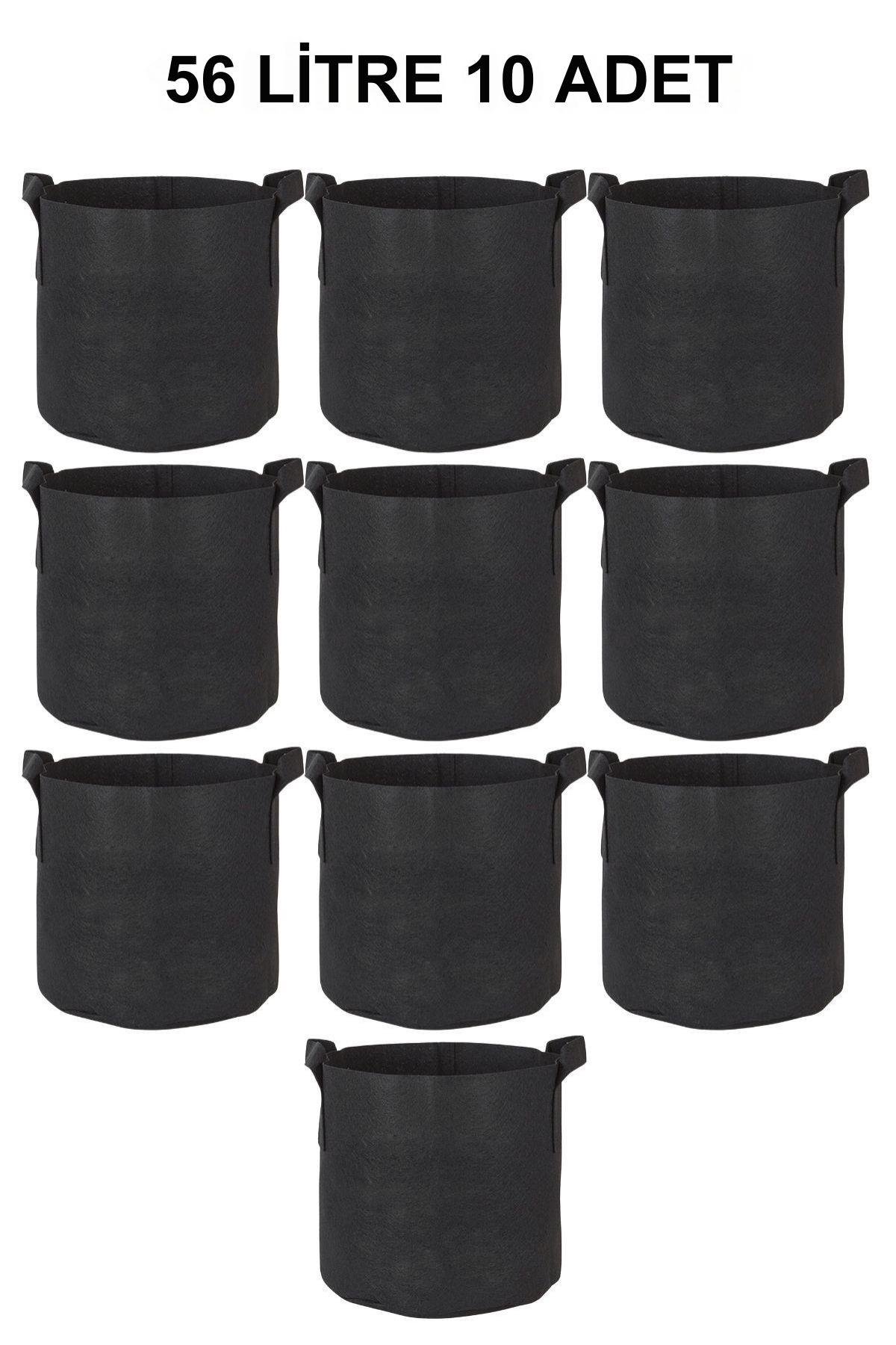 SeraPot Kumaş Saksı 56 Litre 10  Adet