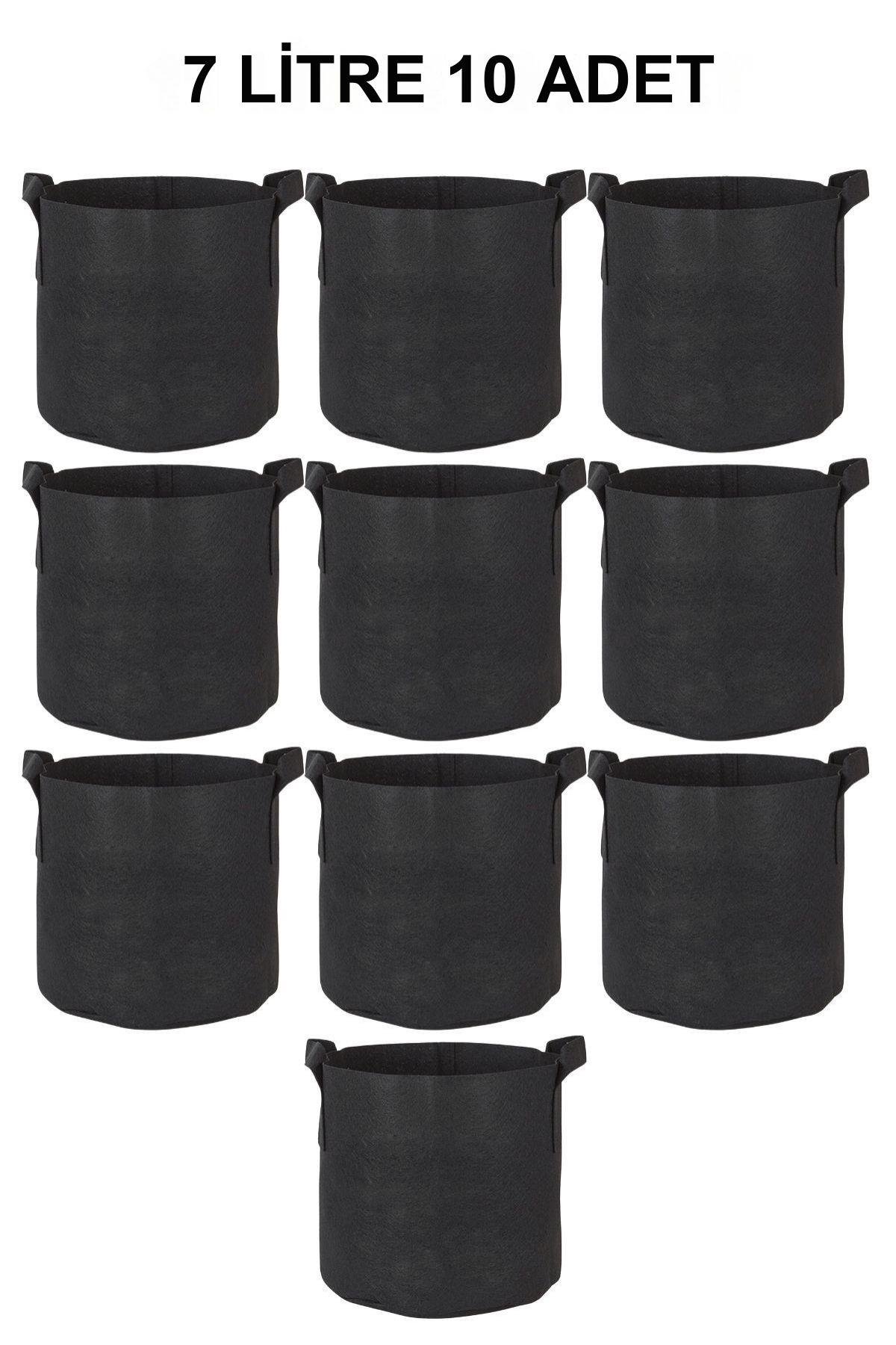 SeraPot Kumaş Saksı 7 Litre 10 Adet