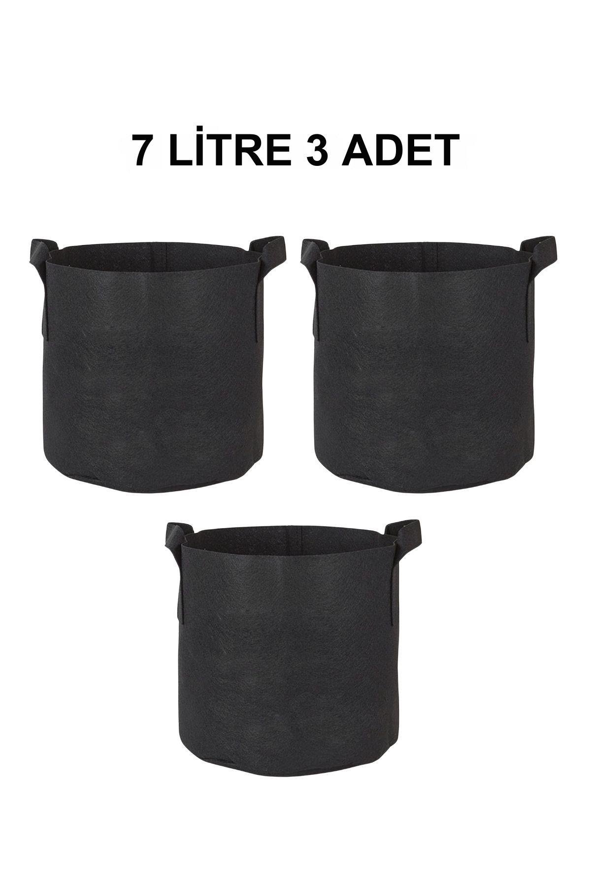 SeraPot Kumaş Saksı 7 Litre 3 Adet
