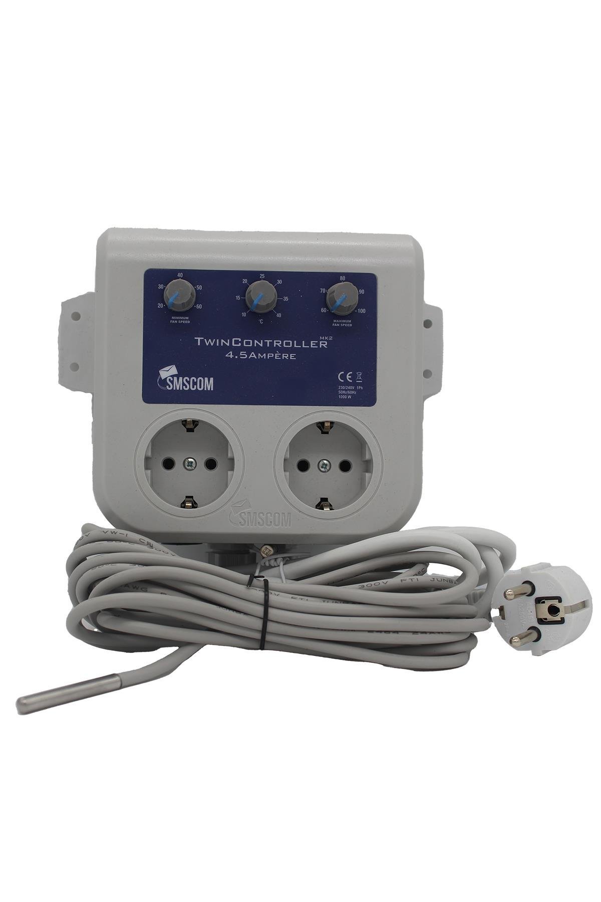 SMSCOM Twin Isı/Fan Controller 4.5 A