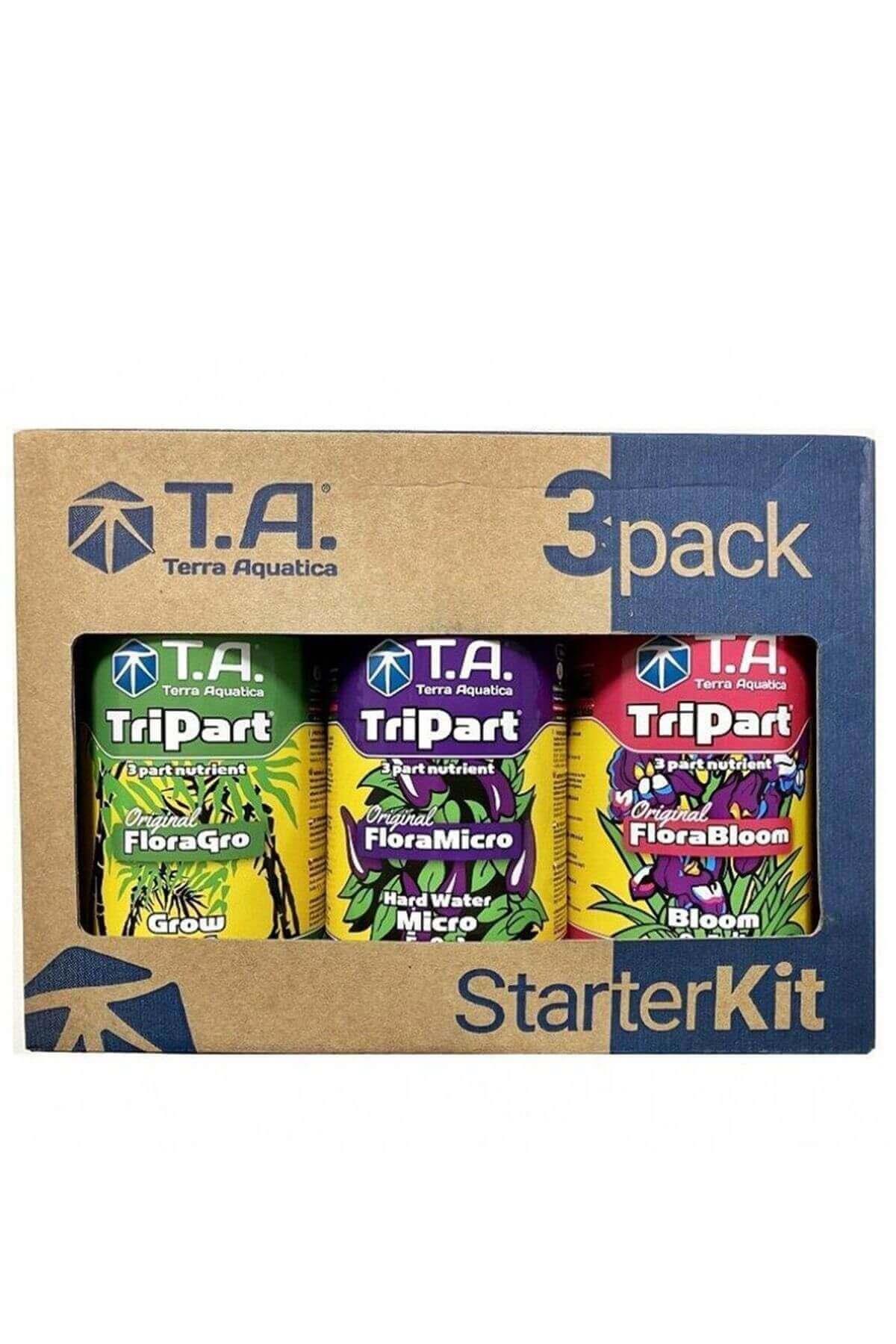 Terra Aquatica Flora TriPart Starter Kit (Hard Water) Bitki Besin Seti
