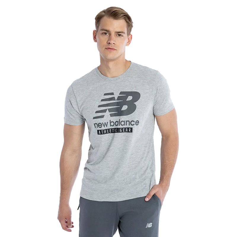 New Balance Lifestyle Erkek T-Shirt MNT1205-GRY Gri