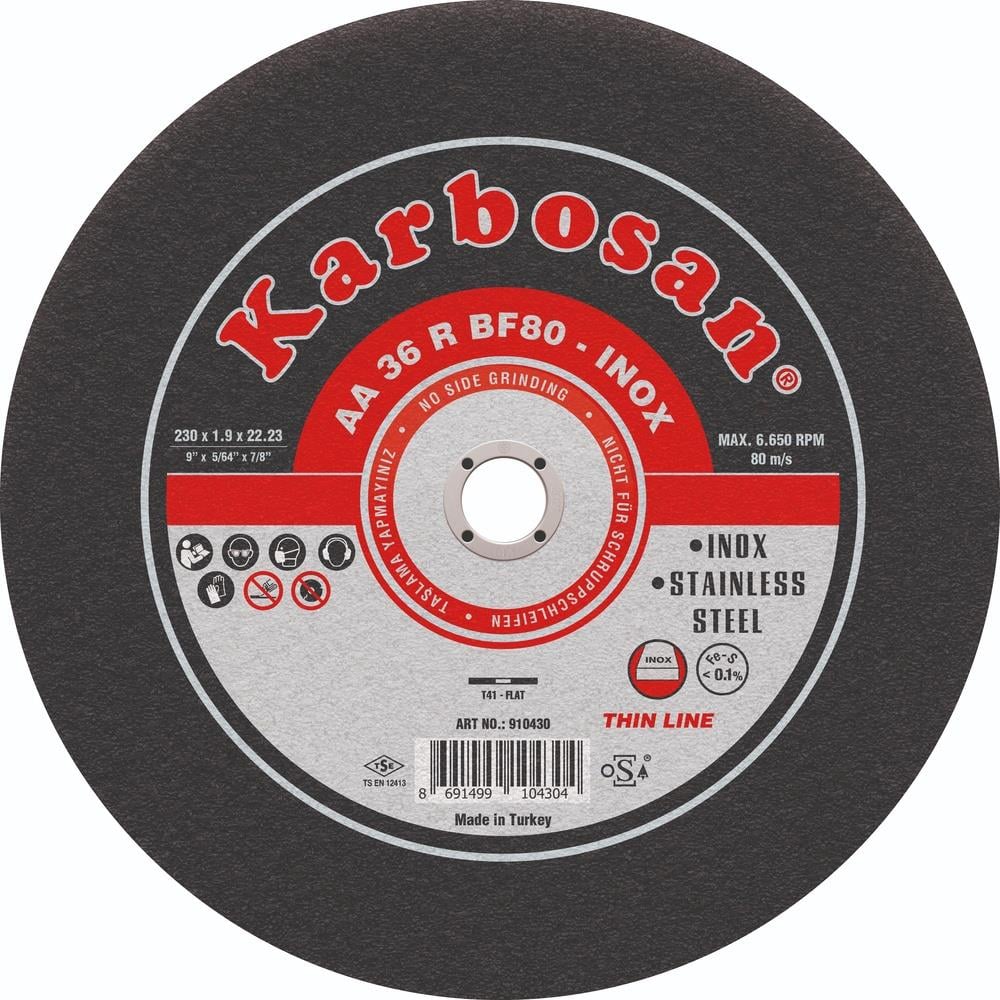 230x1,9x22 INOX THINLINE KESICI