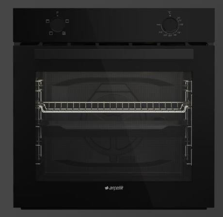 Arçelik AFC 120 S Fibona Serisi Ankastre Standart Fırın Siyah