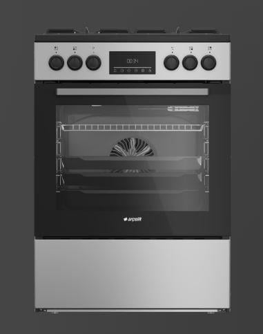 Arçelik F 8542 EBG Ocaklı Fırın Gümüş