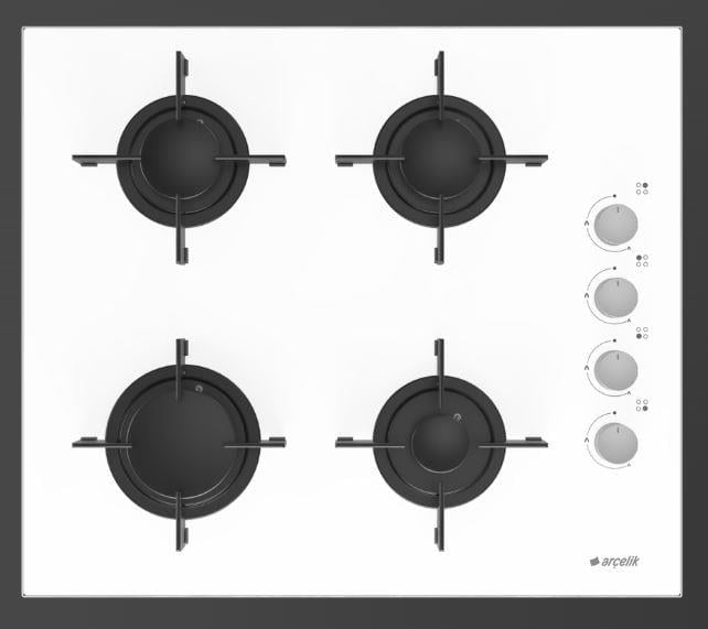 Arçelik STOC 827 B Set Üstü Ocak Beyaz
